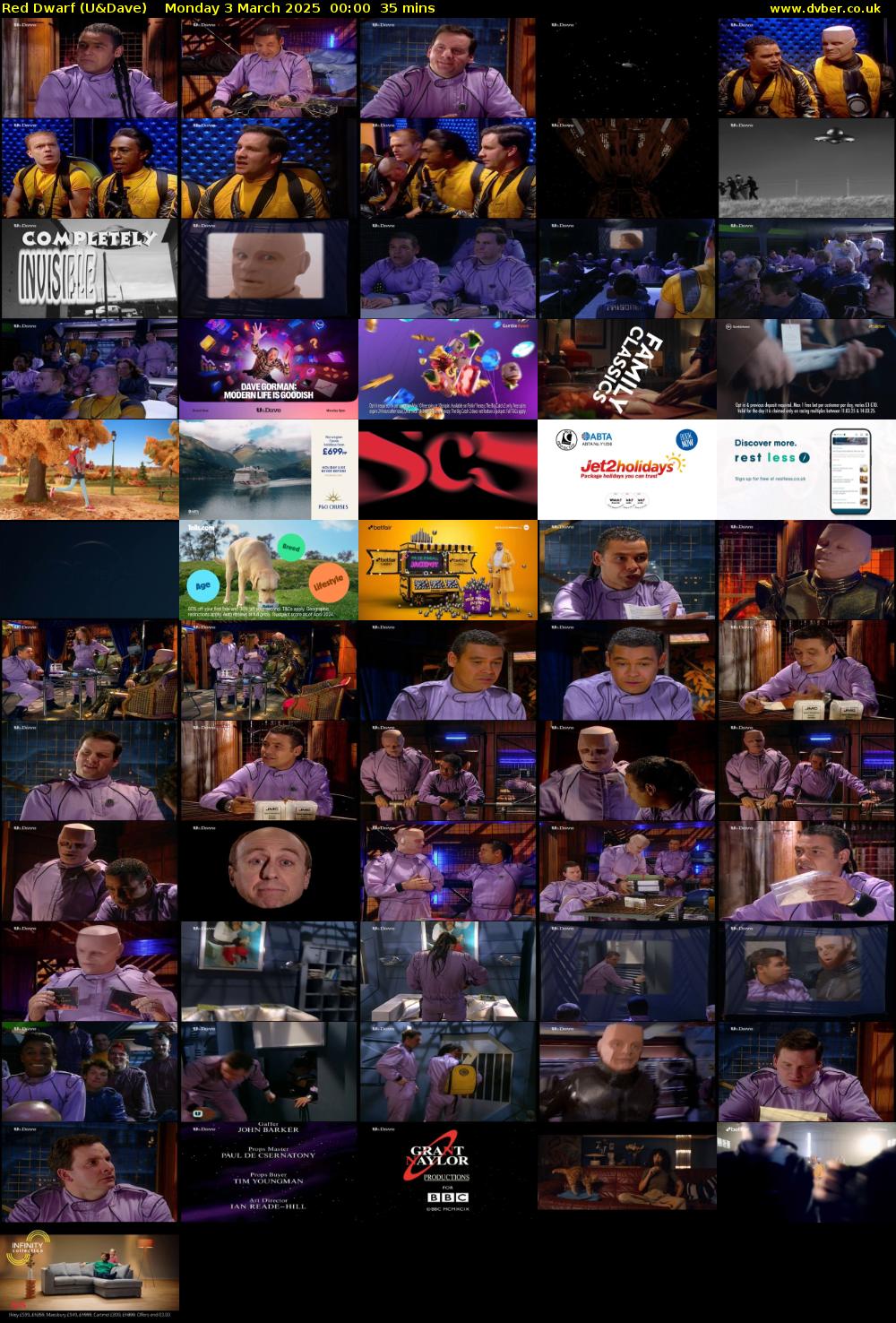 Red Dwarf (U&Dave) Monday 3 March 2025 00:00 - 00:35