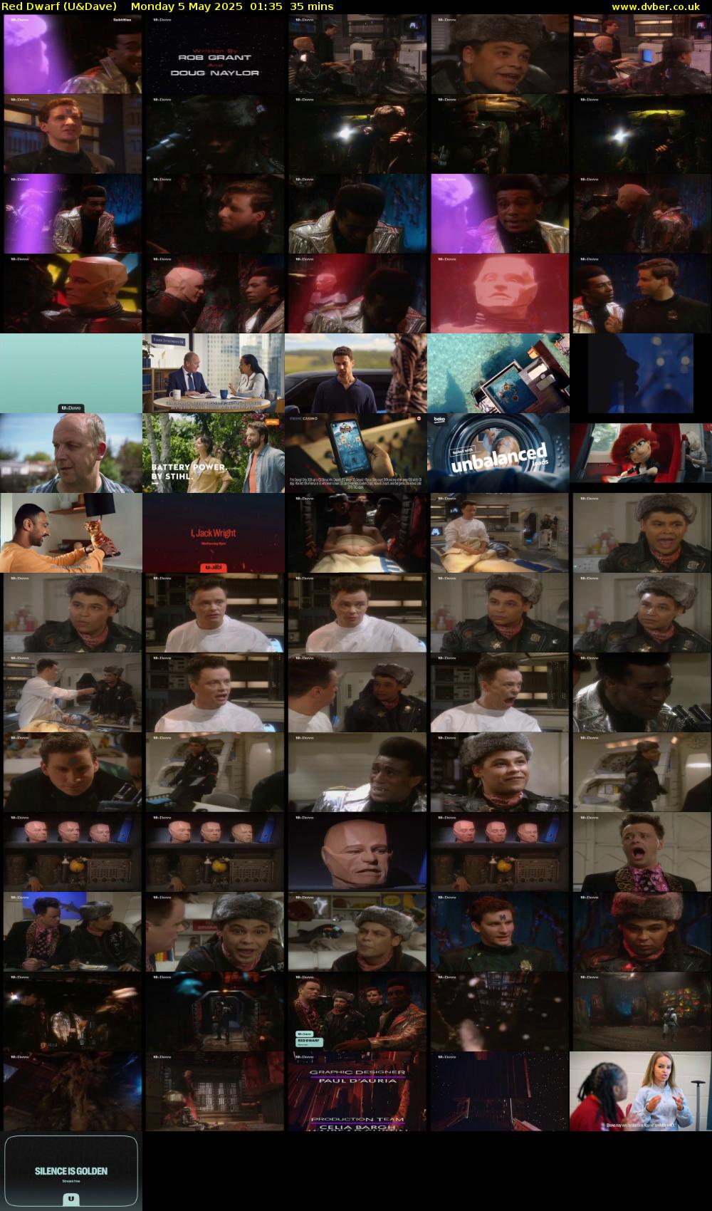 Red Dwarf (U&Dave) Monday 5 May 2025 01:35 - 02:10