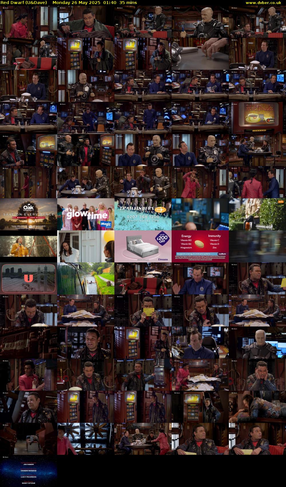 Red Dwarf (U&Dave) Monday 26 May 2025 01:40 - 02:15