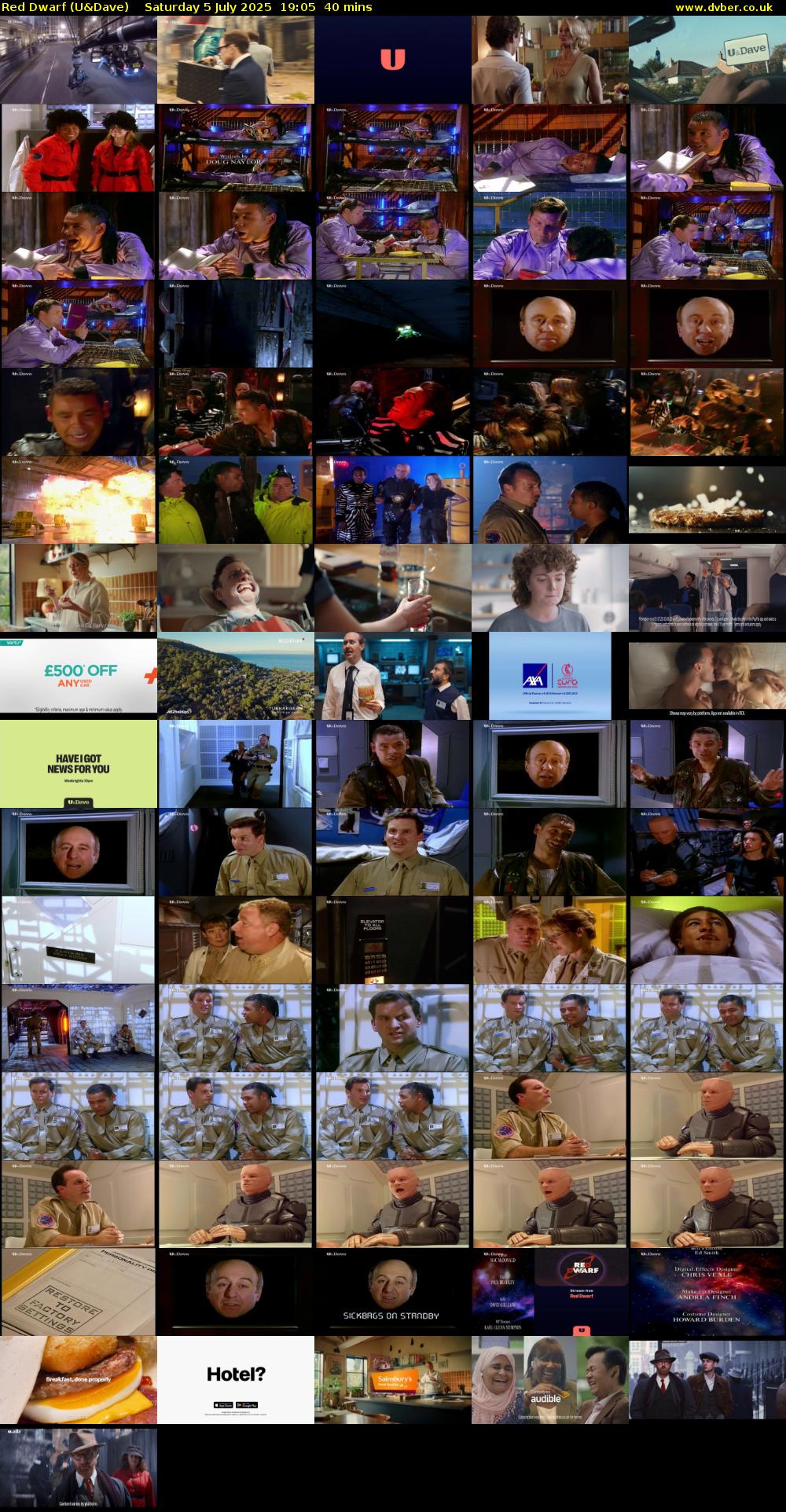 Red Dwarf (U&Dave) Saturday 5 July 2025 19:05 - 19:45