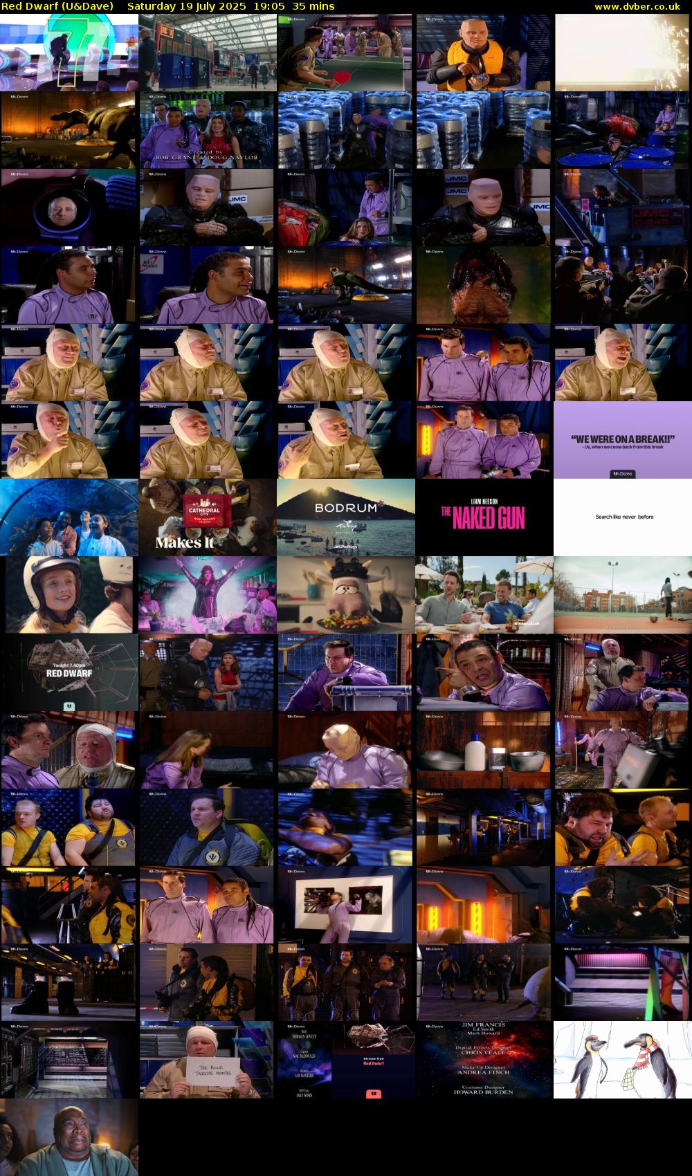 Red Dwarf (U&Dave) Saturday 19 July 2025 19:05 - 19:40