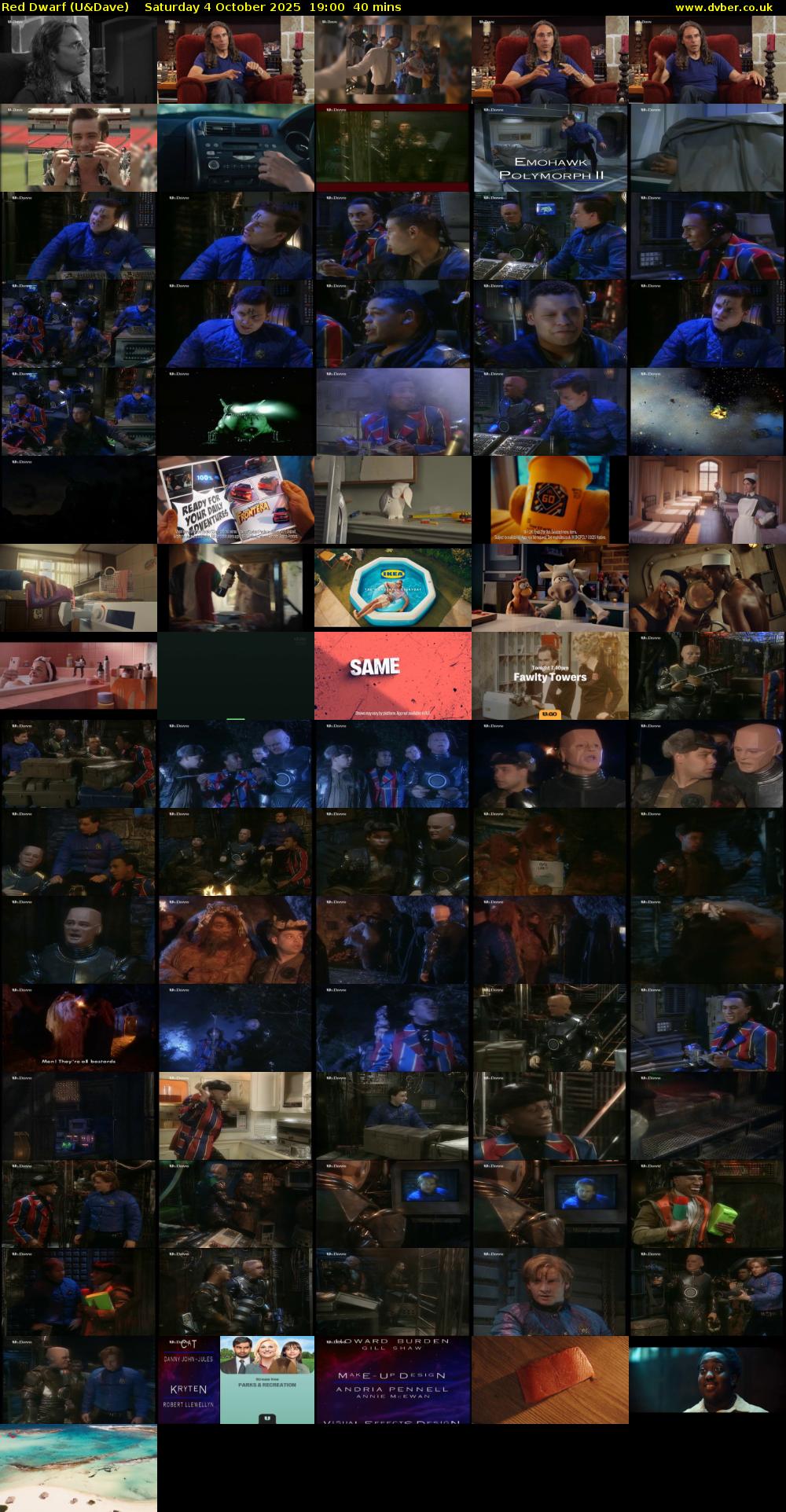 Red Dwarf (U&Dave) Saturday 4 October 2025 19:00 - 19:40