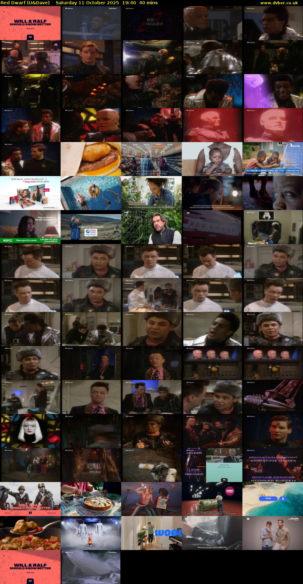 Red Dwarf (U&Dave) Saturday 11 October 2025 19:40 - 20:20