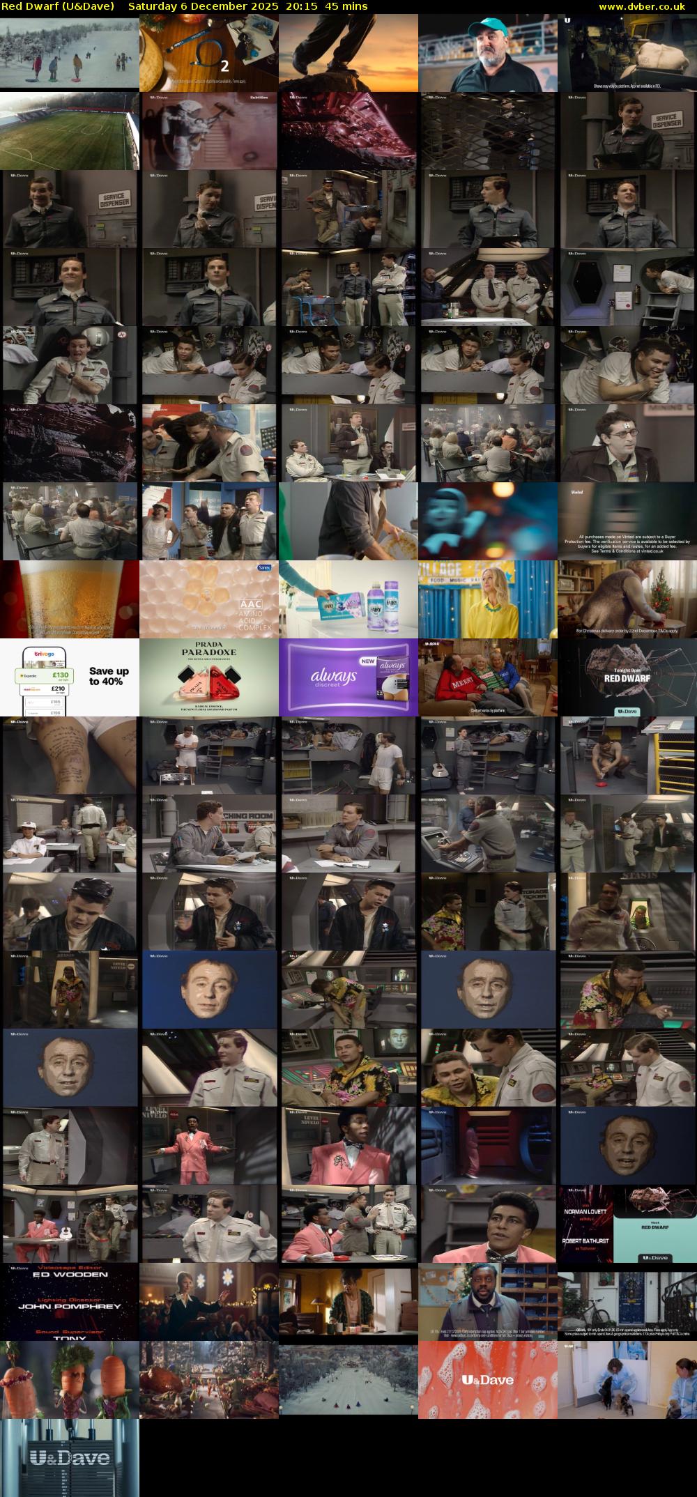 Red Dwarf (U&Dave) Saturday 6 December 2025 20:15 - 21:00