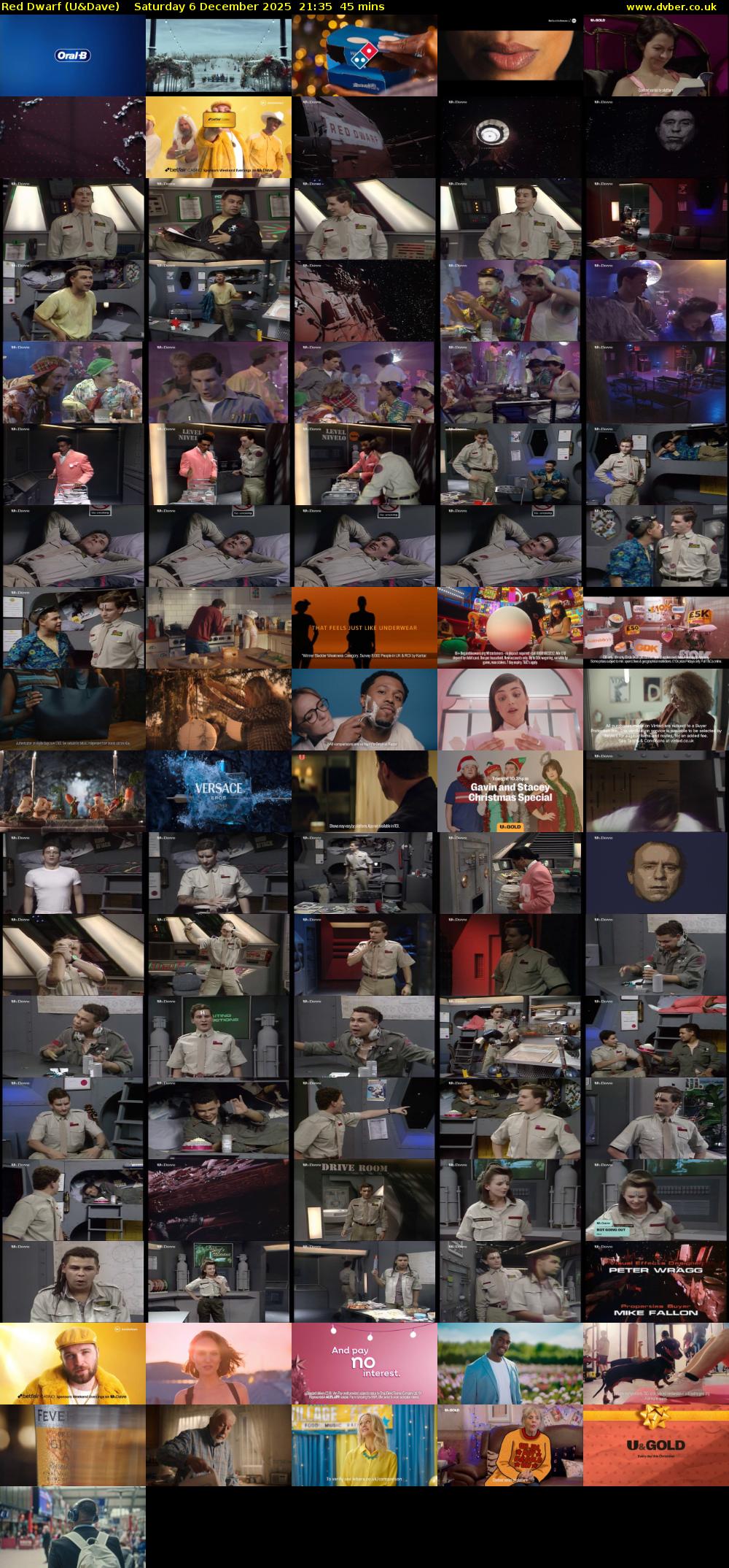 Red Dwarf (U&Dave) Saturday 6 December 2025 21:35 - 22:20