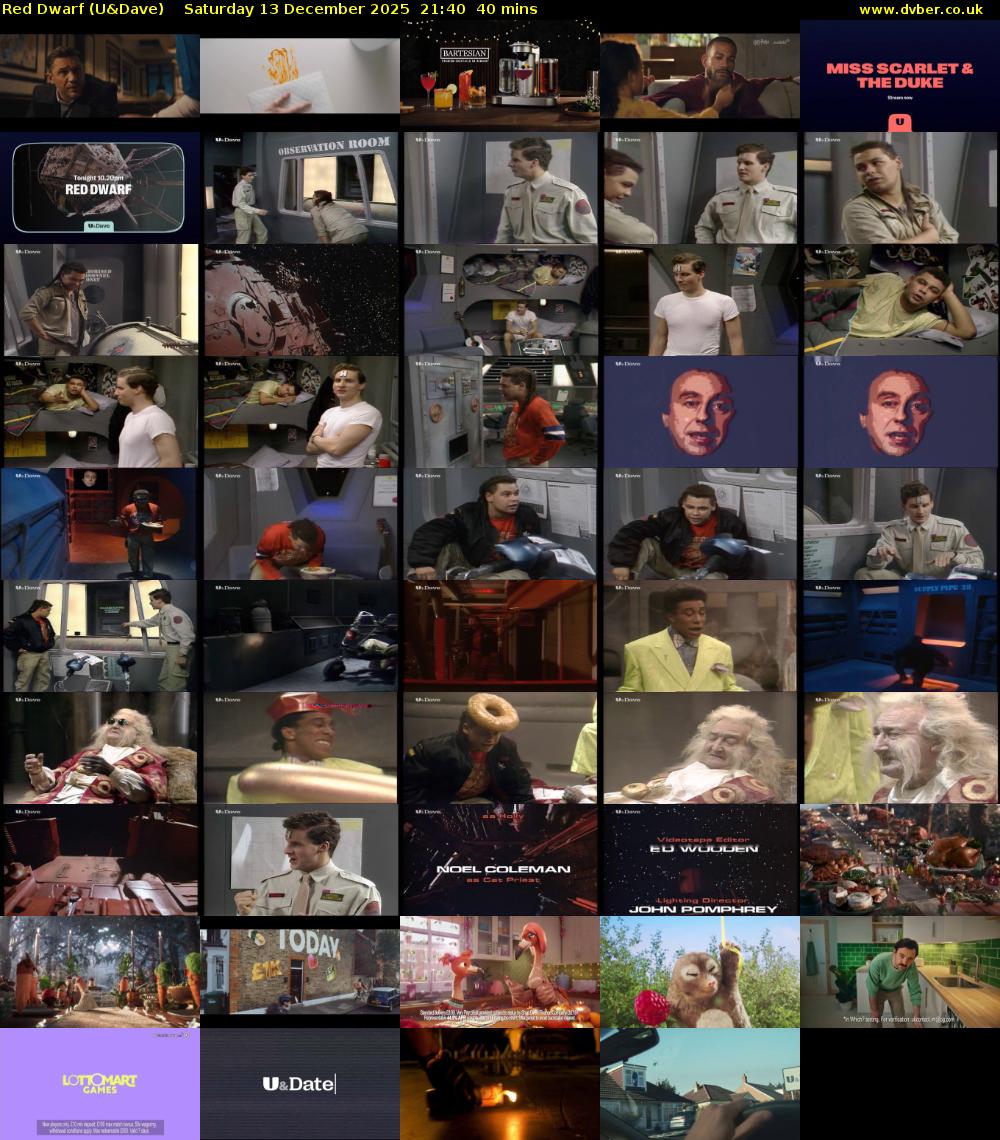 Red Dwarf (U&Dave) Saturday 13 December 2025 21:40 - 22:20