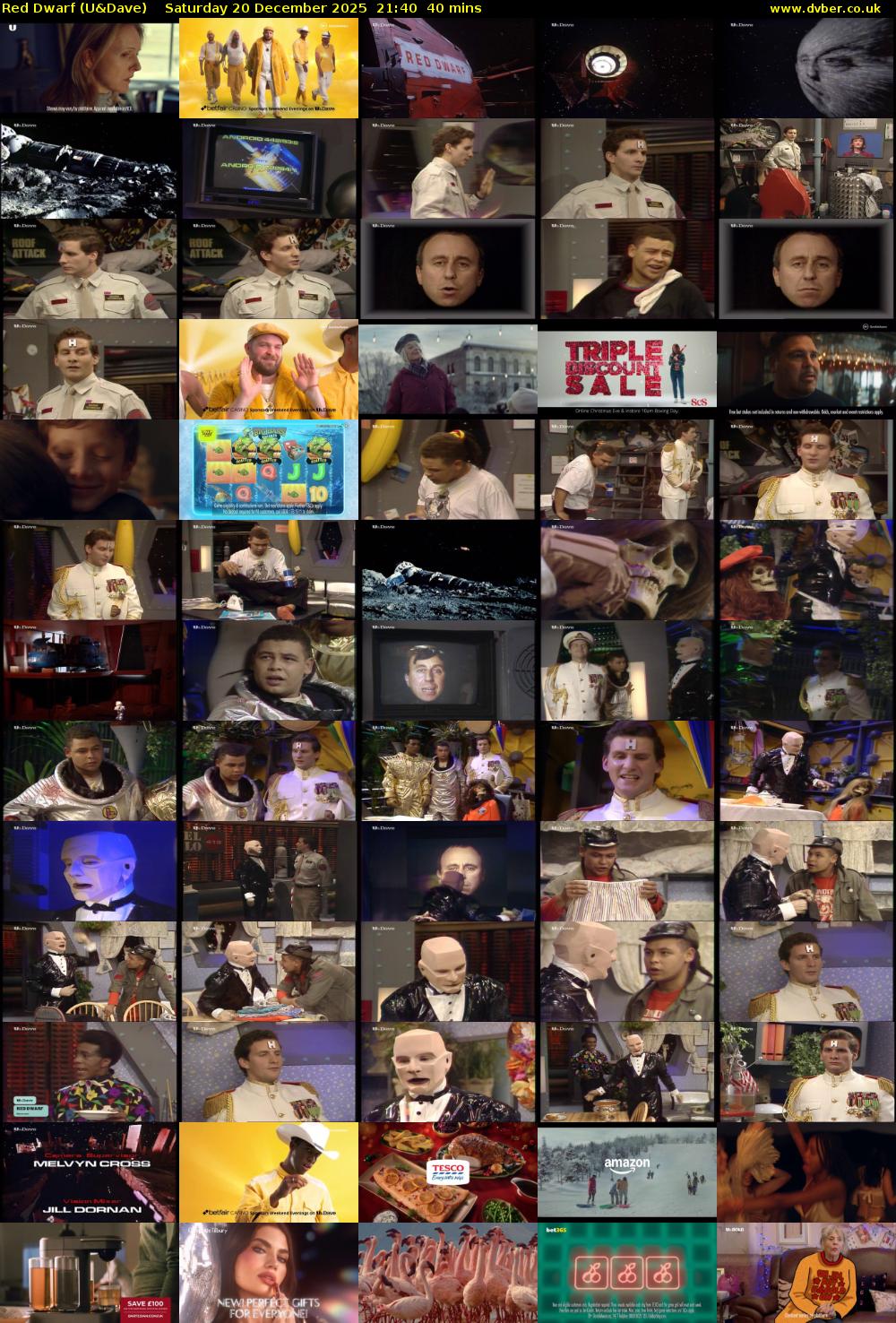 Red Dwarf (U&Dave) Saturday 20 December 2025 21:40 - 22:20