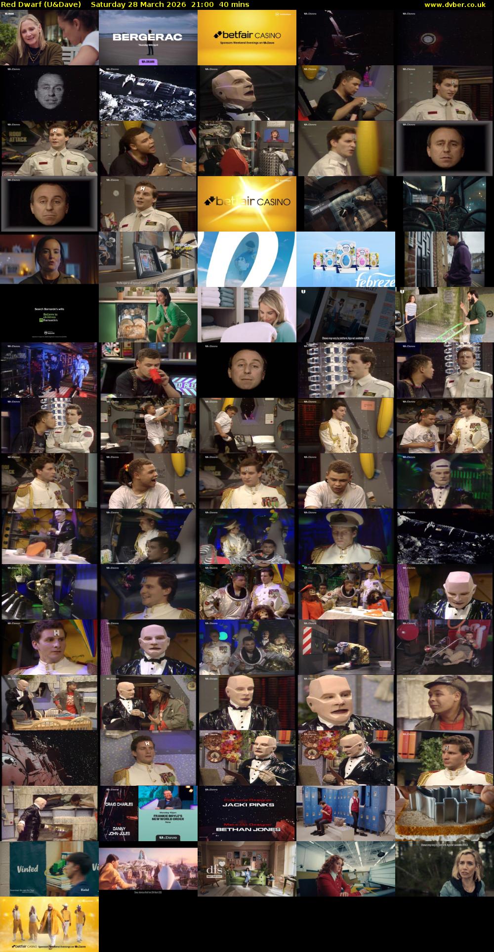 Red Dwarf (U&Dave) Saturday 28 March 2026 21:00 - 21:40
