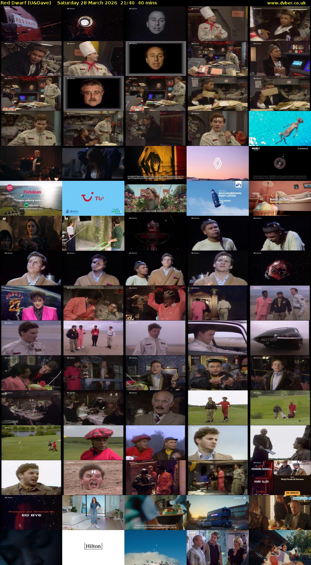 Red Dwarf (U&Dave) Saturday 28 March 2026 21:40 - 22:20