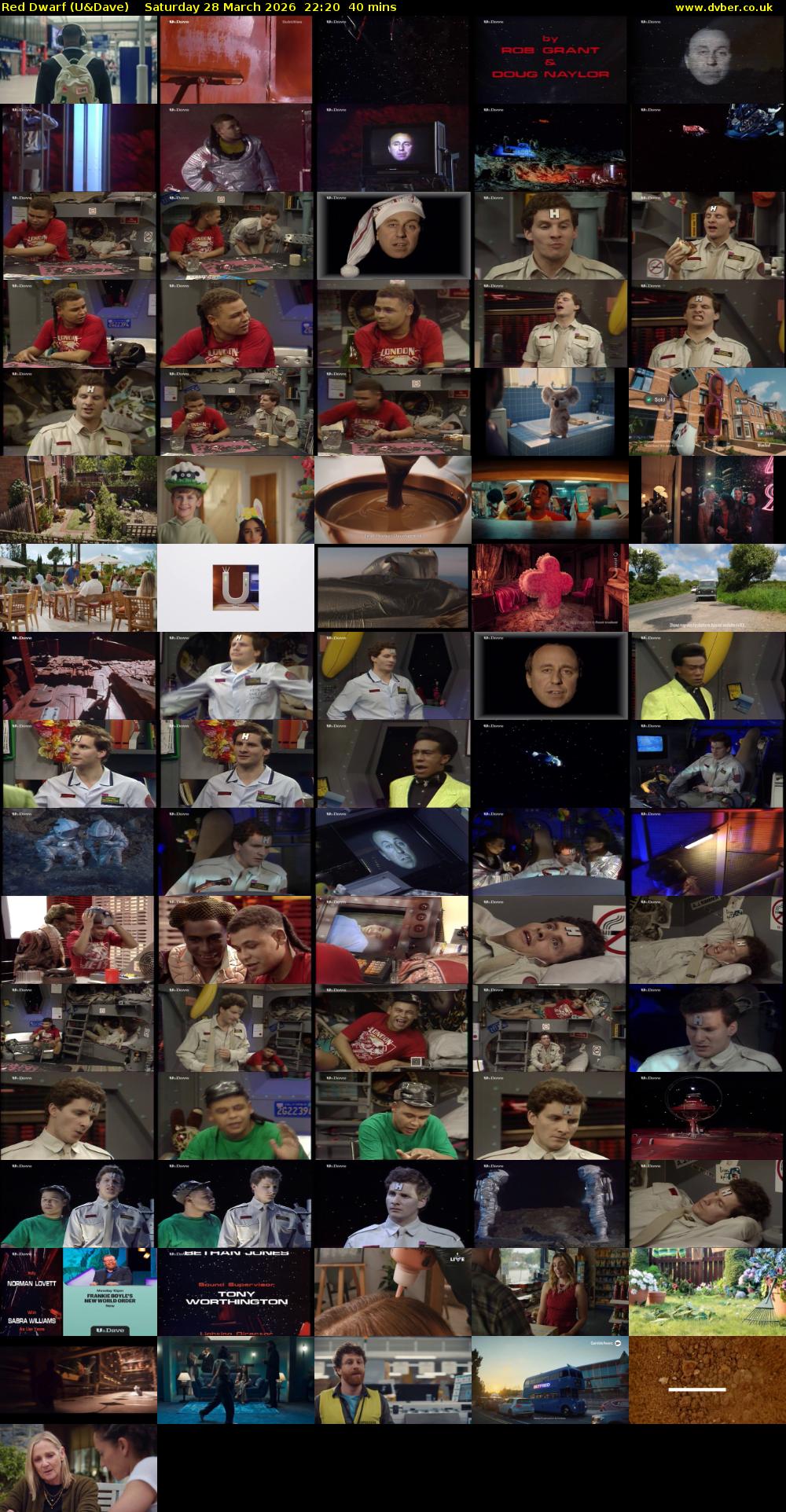 Red Dwarf (U&Dave) Saturday 28 March 2026 22:20 - 23:00
