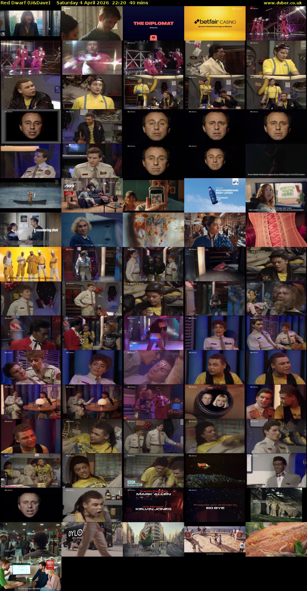 Red Dwarf (U&Dave) Saturday 4 April 2026 22:20 - 23:00