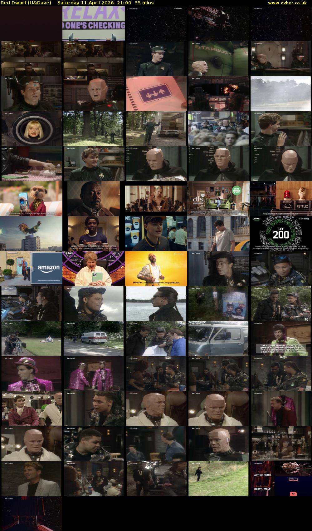 Red Dwarf (U&Dave) Saturday 11 April 2026 21:00 - 21:35