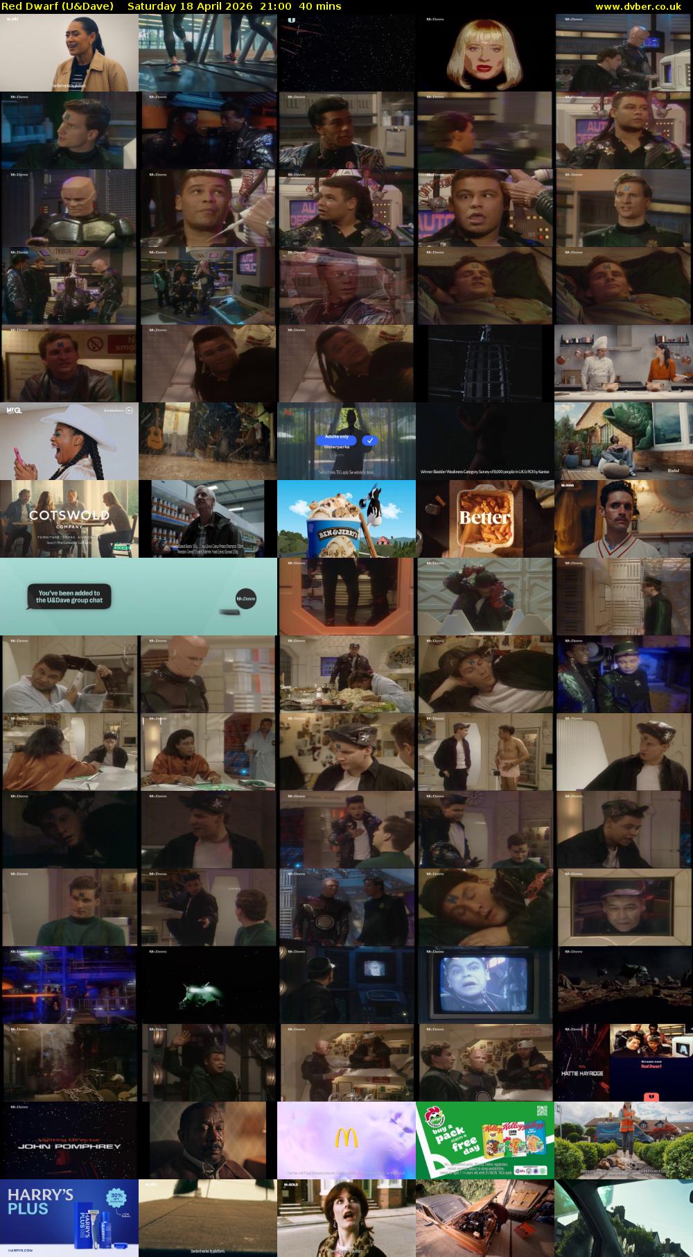 Red Dwarf (U&Dave) Saturday 18 April 2026 21:00 - 21:40