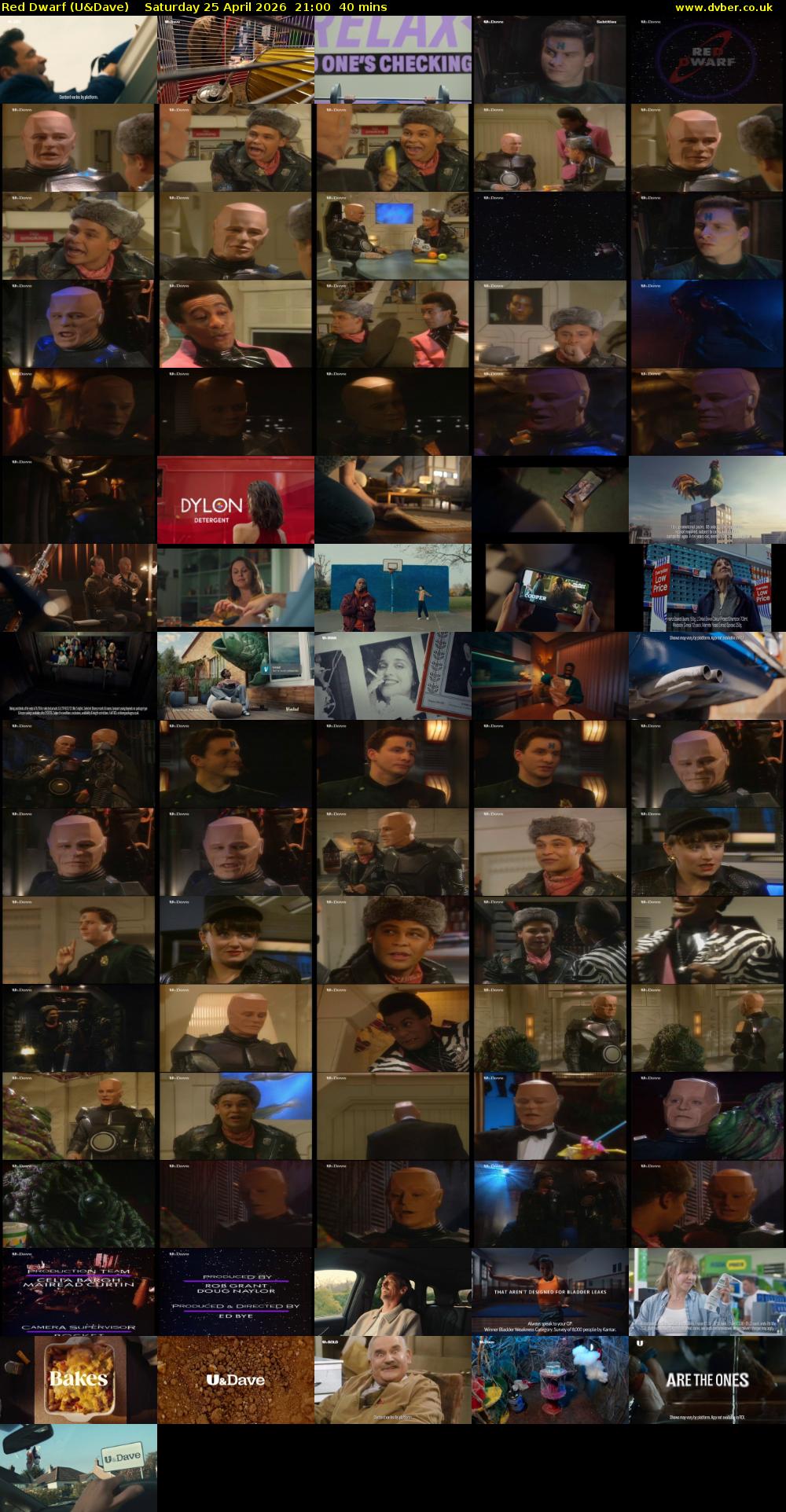 Red Dwarf (U&Dave) Saturday 25 April 2026 21:00 - 21:40