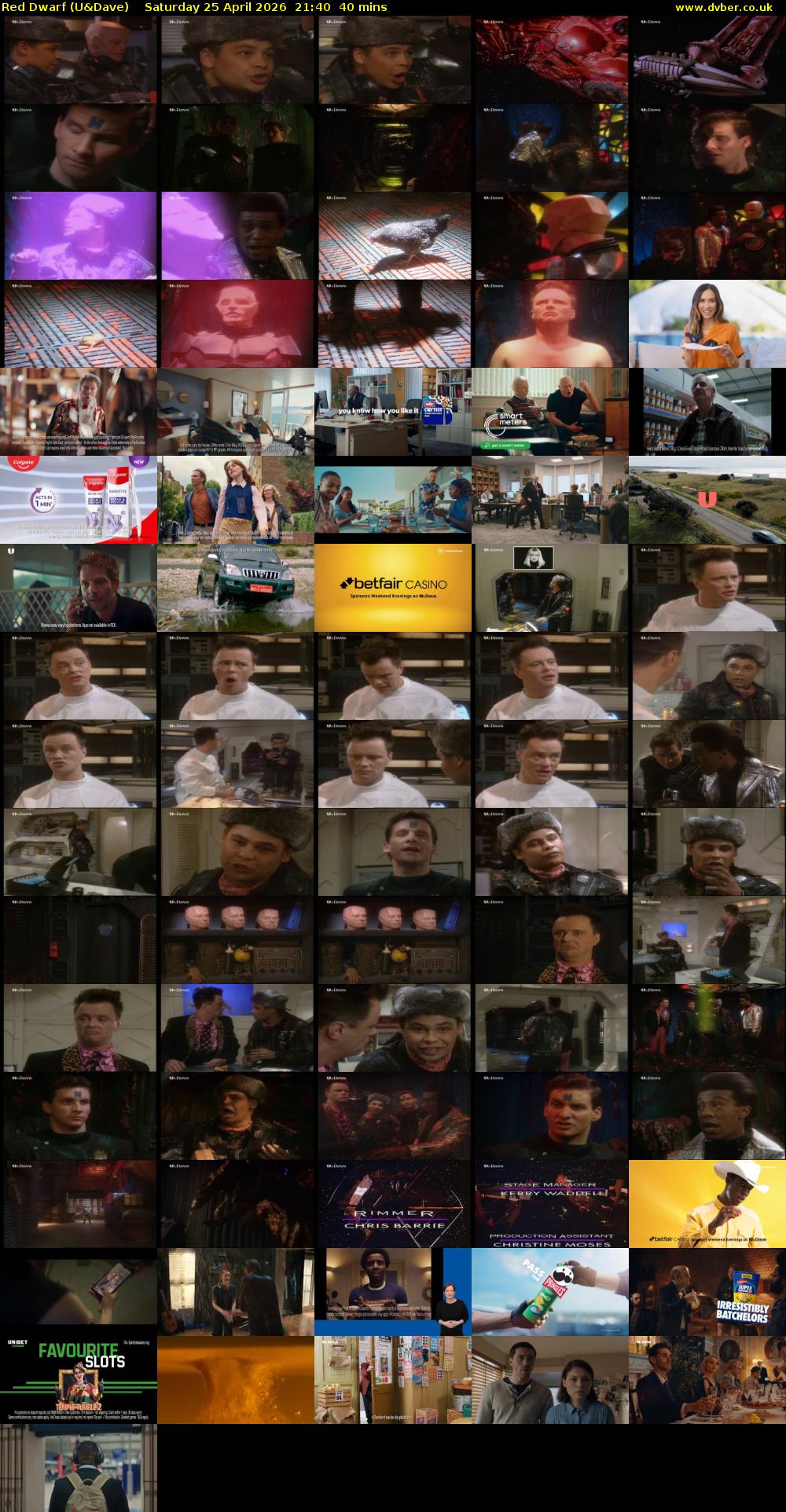 Red Dwarf (U&Dave) Saturday 25 April 2026 21:40 - 22:20