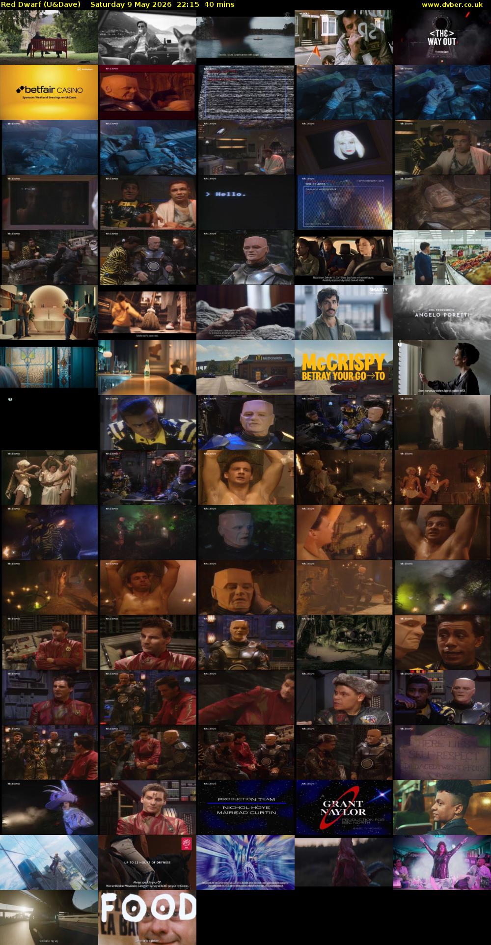 Red Dwarf (U&Dave) Saturday 9 May 2026 22:15 - 22:55