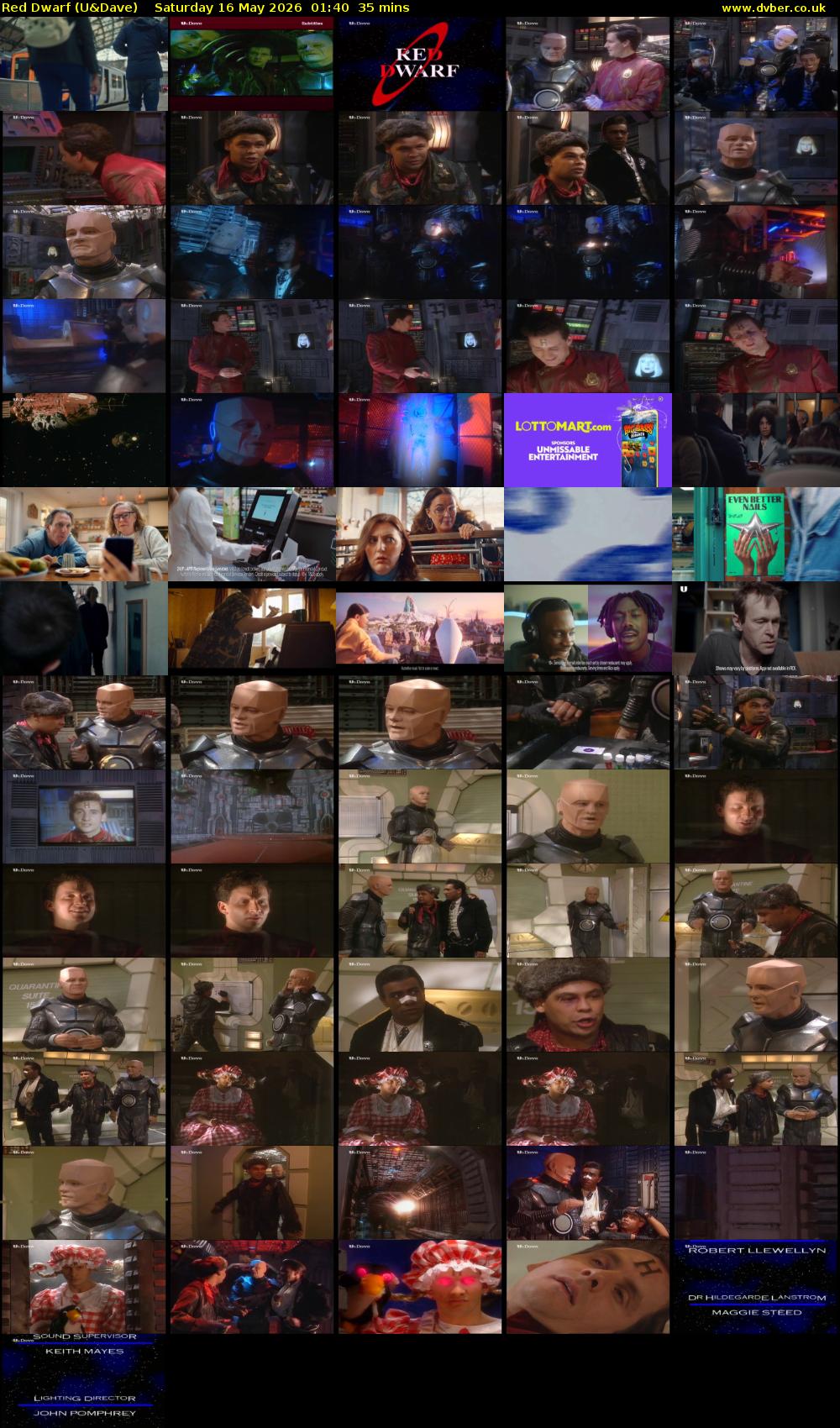 Red Dwarf (U&Dave) Saturday 16 May 2026 01:40 - 02:15
