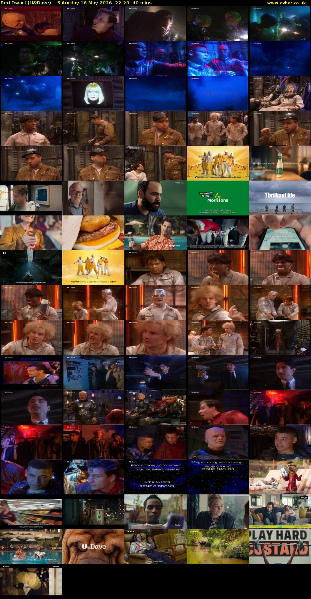 Red Dwarf (U&Dave) Saturday 16 May 2026 22:20 - 23:00