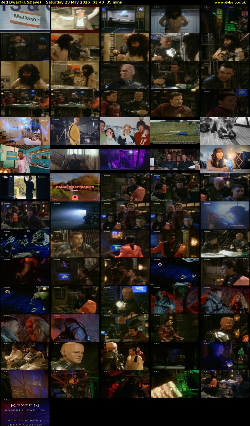 Red Dwarf (U&Dave) Saturday 23 May 2026 01:40 - 02:15