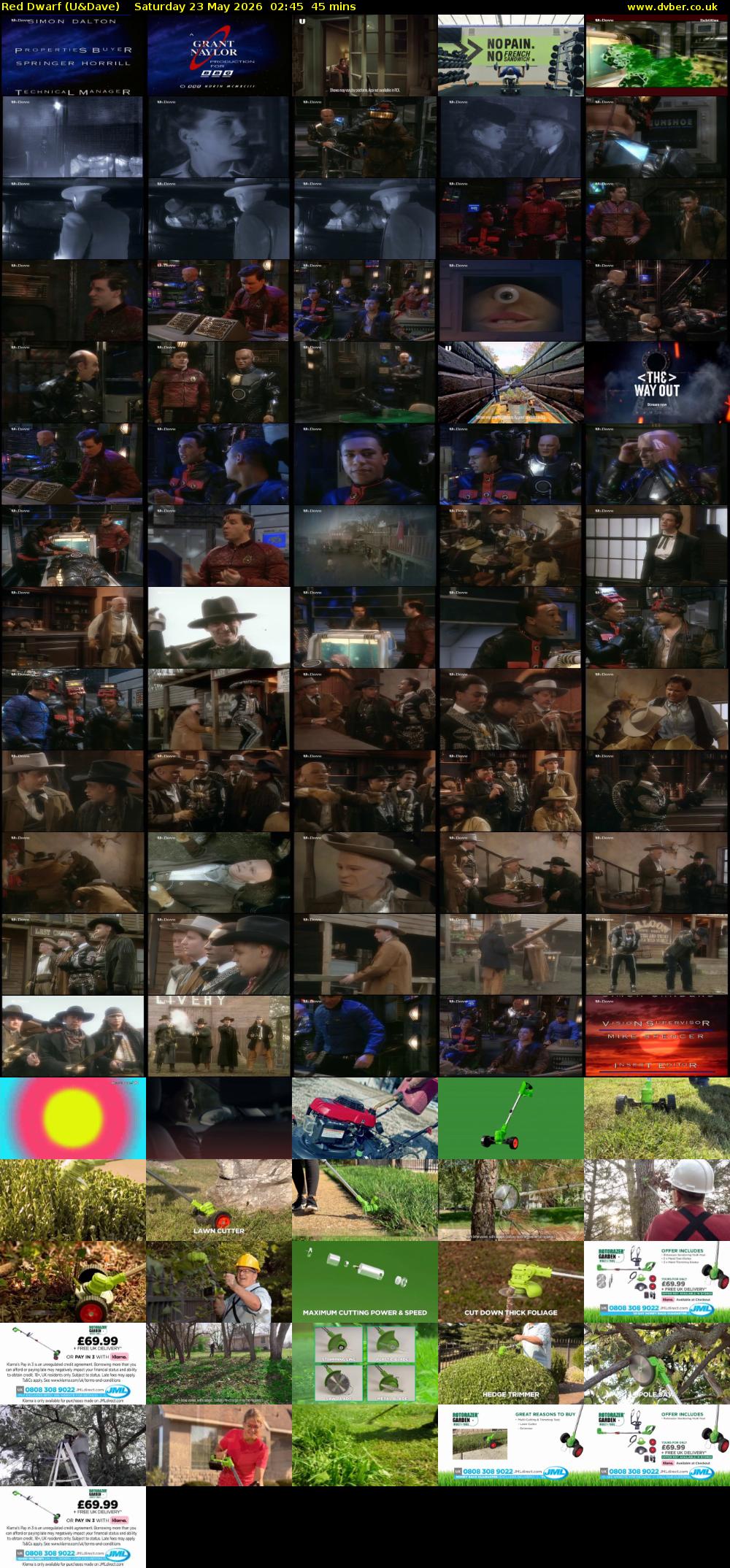 Red Dwarf (U&Dave) Saturday 23 May 2026 02:45 - 03:30