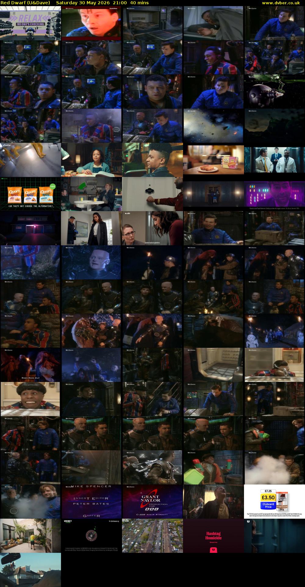 Red Dwarf (U&Dave) Saturday 30 May 2026 21:00 - 21:40