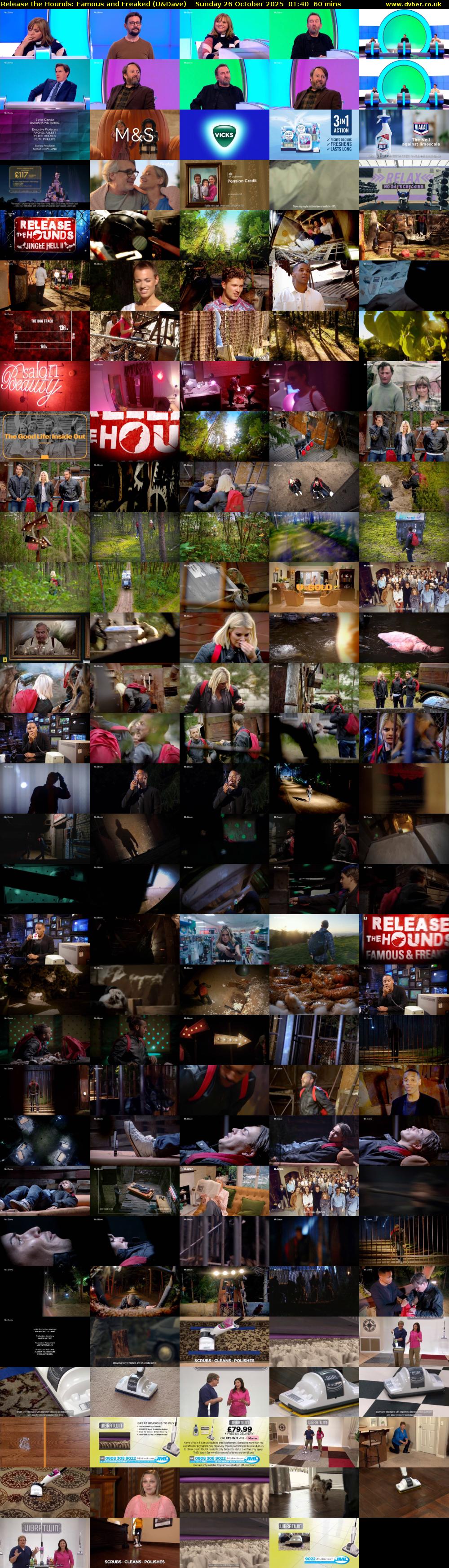 Release the Hounds: Famous and Freaked (U&Dave) Sunday 26 October 2025 01:40 - 02:40