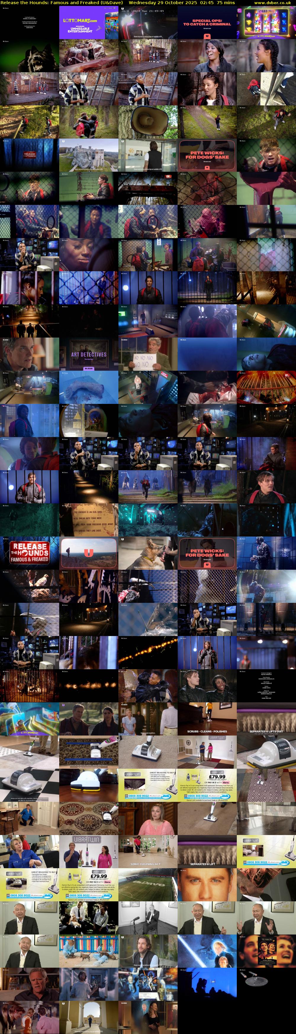 Release the Hounds: Famous and Freaked (U&Dave) Wednesday 29 October 2025 02:45 - 04:00