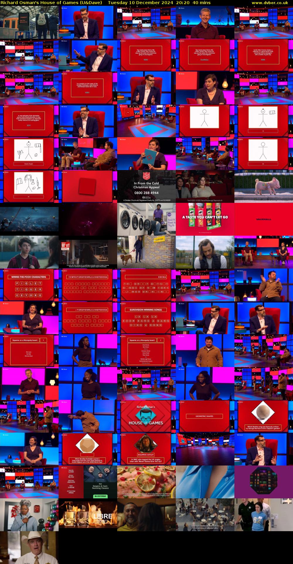 Richard Osman's House of Games (U&Dave) Tuesday 10 December 2024 20:20 - 21:00
