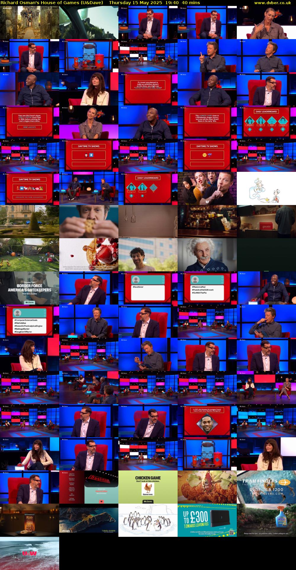 Richard Osman's House of Games (U&Dave) Thursday 15 May 2025 19:40 - 20:20