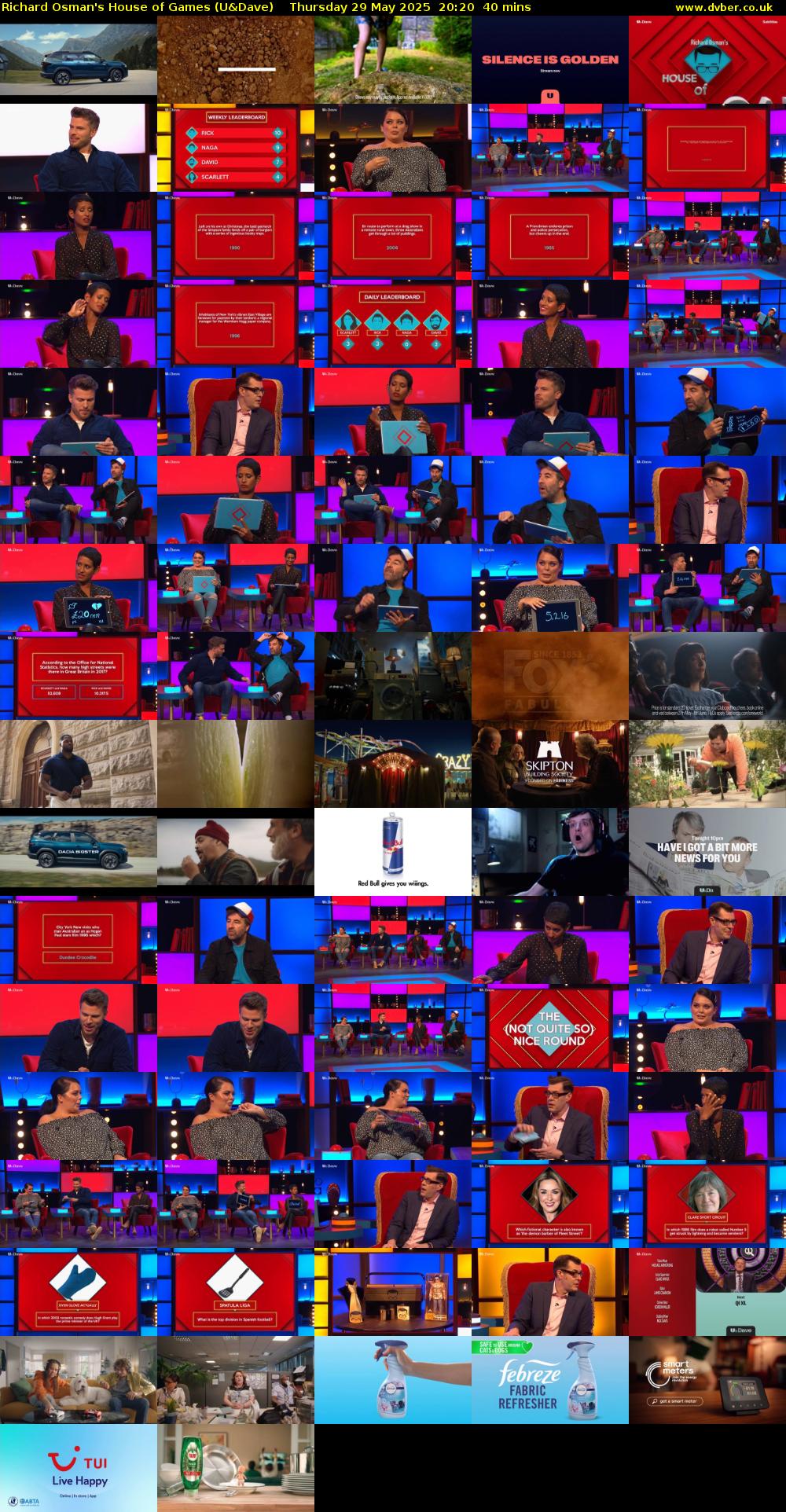 Richard Osman's House of Games (U&Dave) Thursday 29 May 2025 20:20 - 21:00