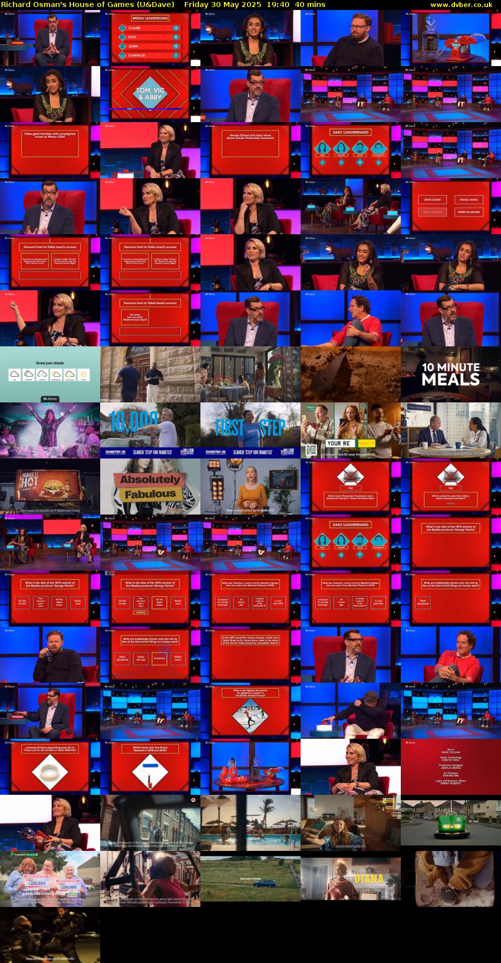 Richard Osman's House of Games (U&Dave) Friday 30 May 2025 19:40 - 20:20
