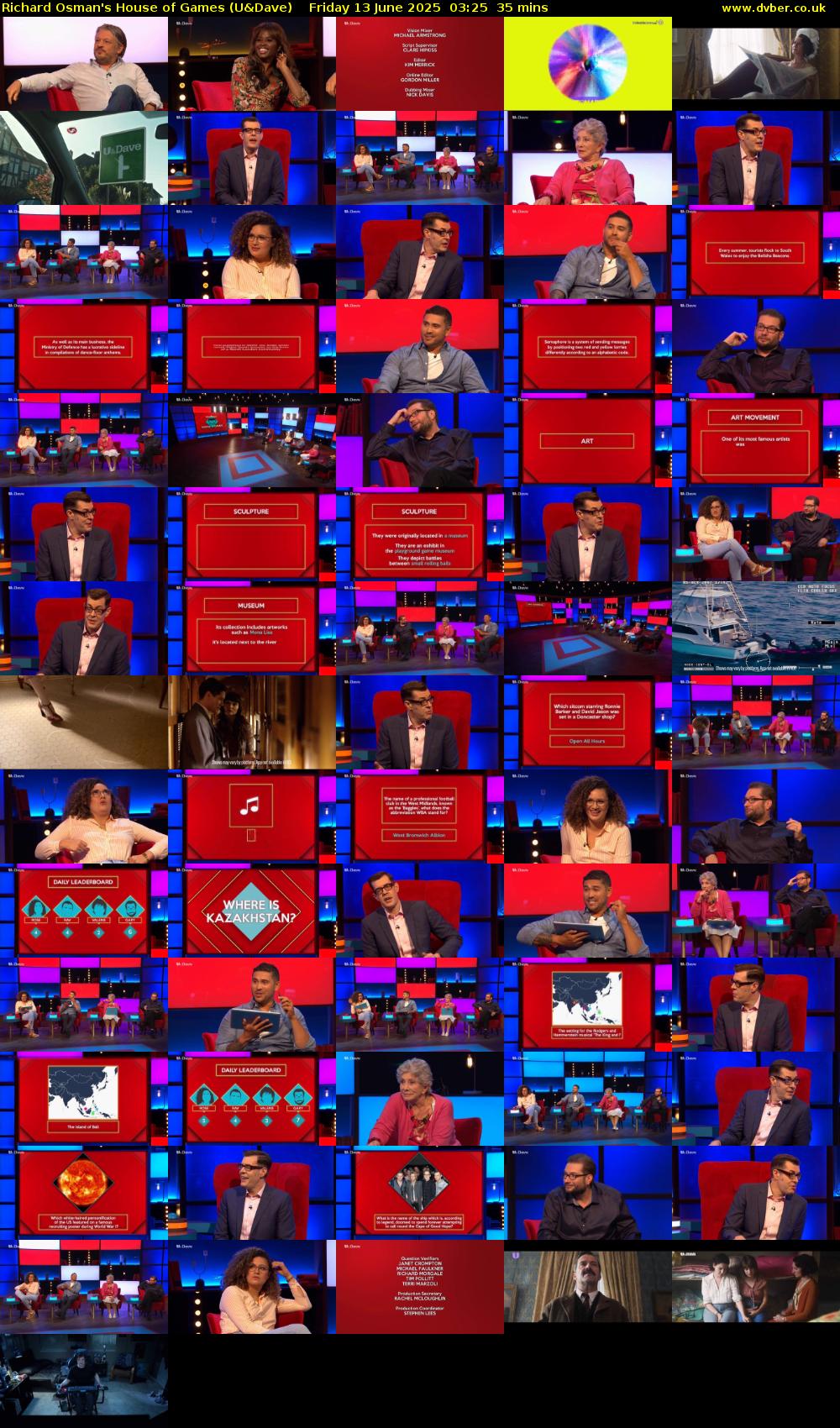 Richard Osman's House of Games (U&Dave) Friday 13 June 2025 03:25 - 04:00