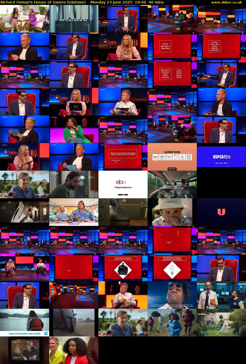 Richard Osman's House of Games (U&Dave) Monday 23 June 2025 19:40 - 20:20