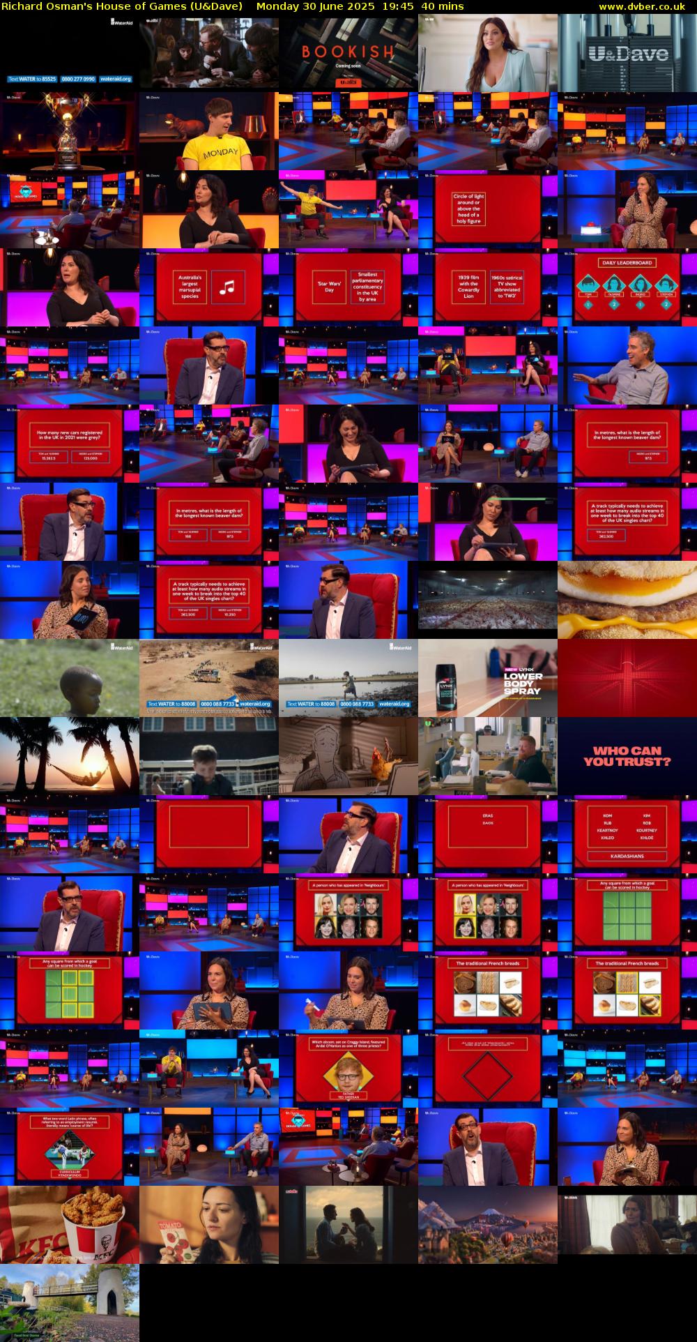 Richard Osman's House of Games (U&Dave) Monday 30 June 2025 19:45 - 20:25