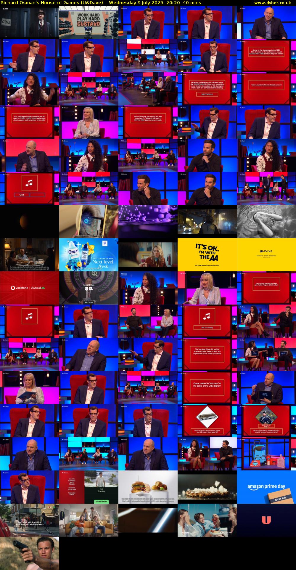 Richard Osman's House of Games (U&Dave) Wednesday 9 July 2025 20:20 - 21:00