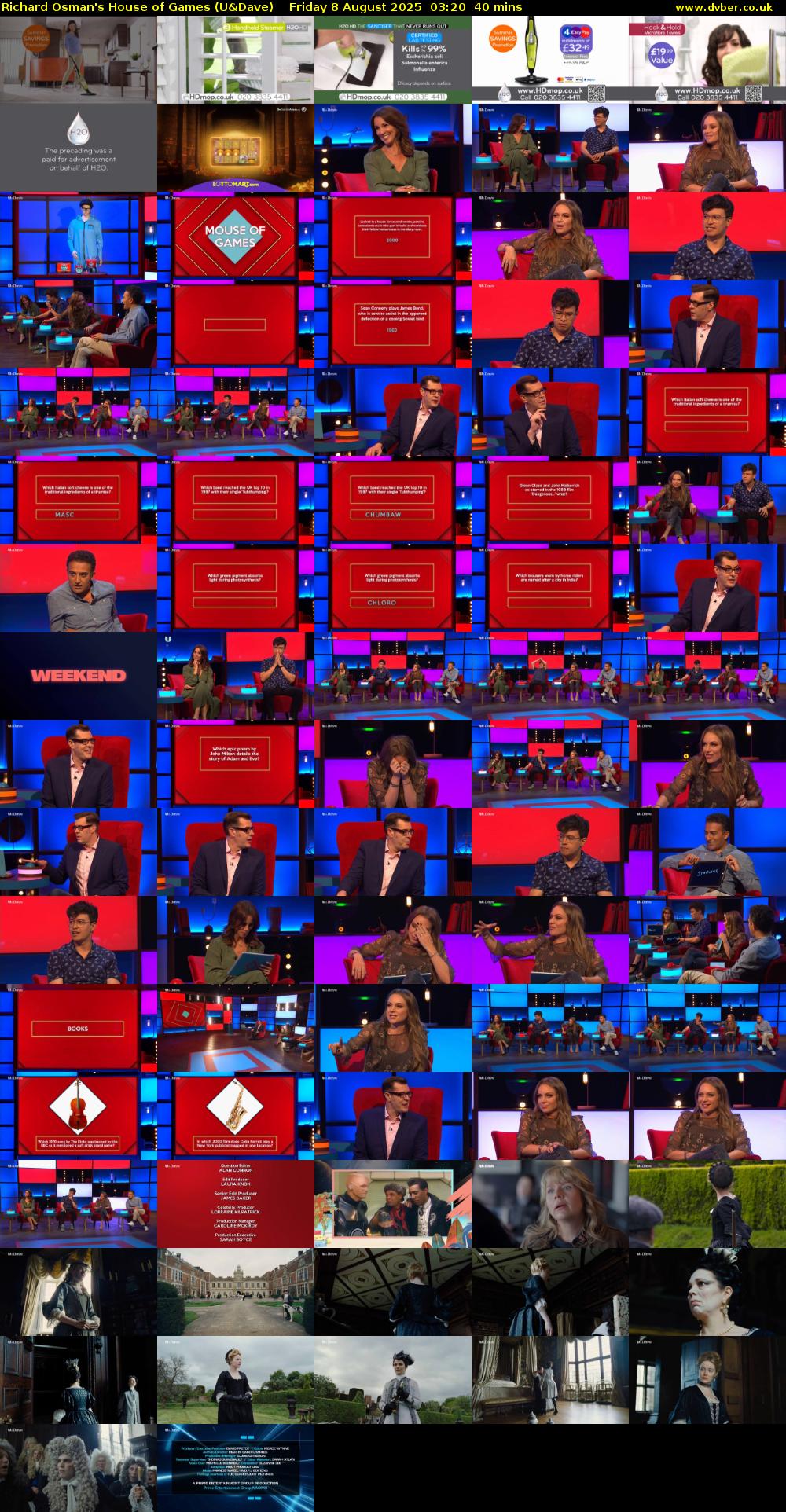 Richard Osman's House of Games (U&Dave) Friday 8 August 2025 03:20 - 04:00