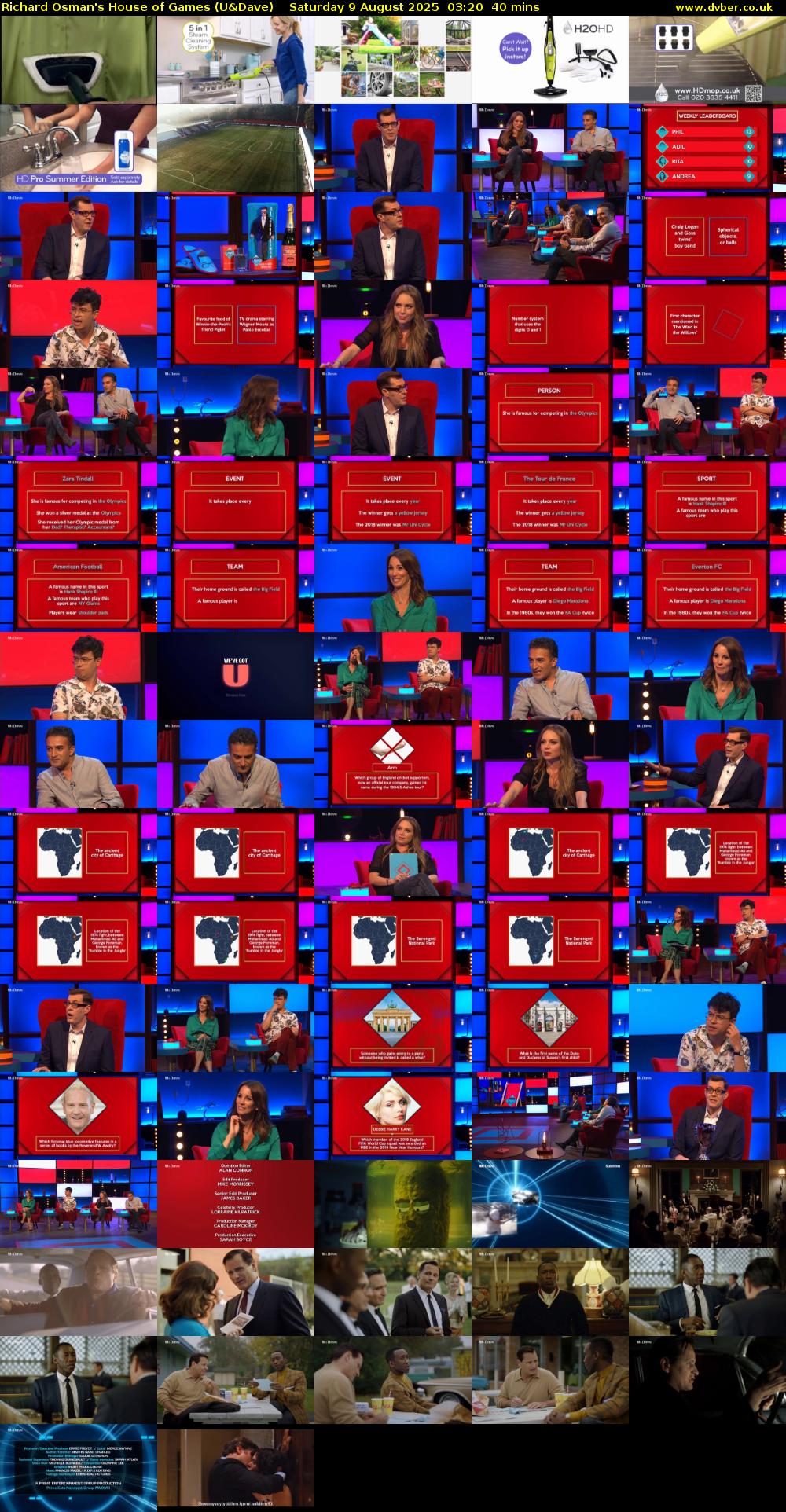 Richard Osman's House of Games (U&Dave) Saturday 9 August 2025 03:20 - 04:00