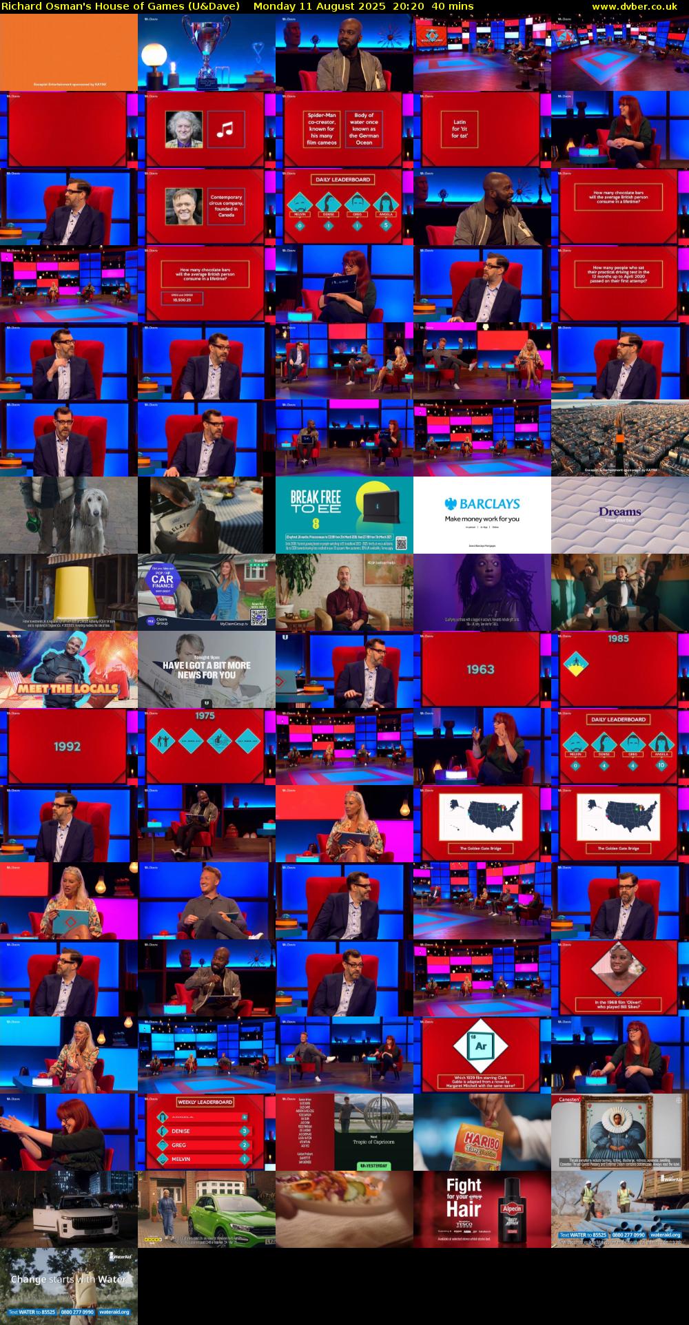 Richard Osman's House of Games (U&Dave) Monday 11 August 2025 20:20 - 21:00