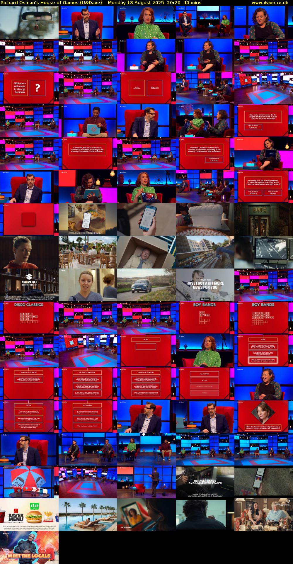 Richard Osman's House of Games (U&Dave) Monday 18 August 2025 20:20 - 21:00