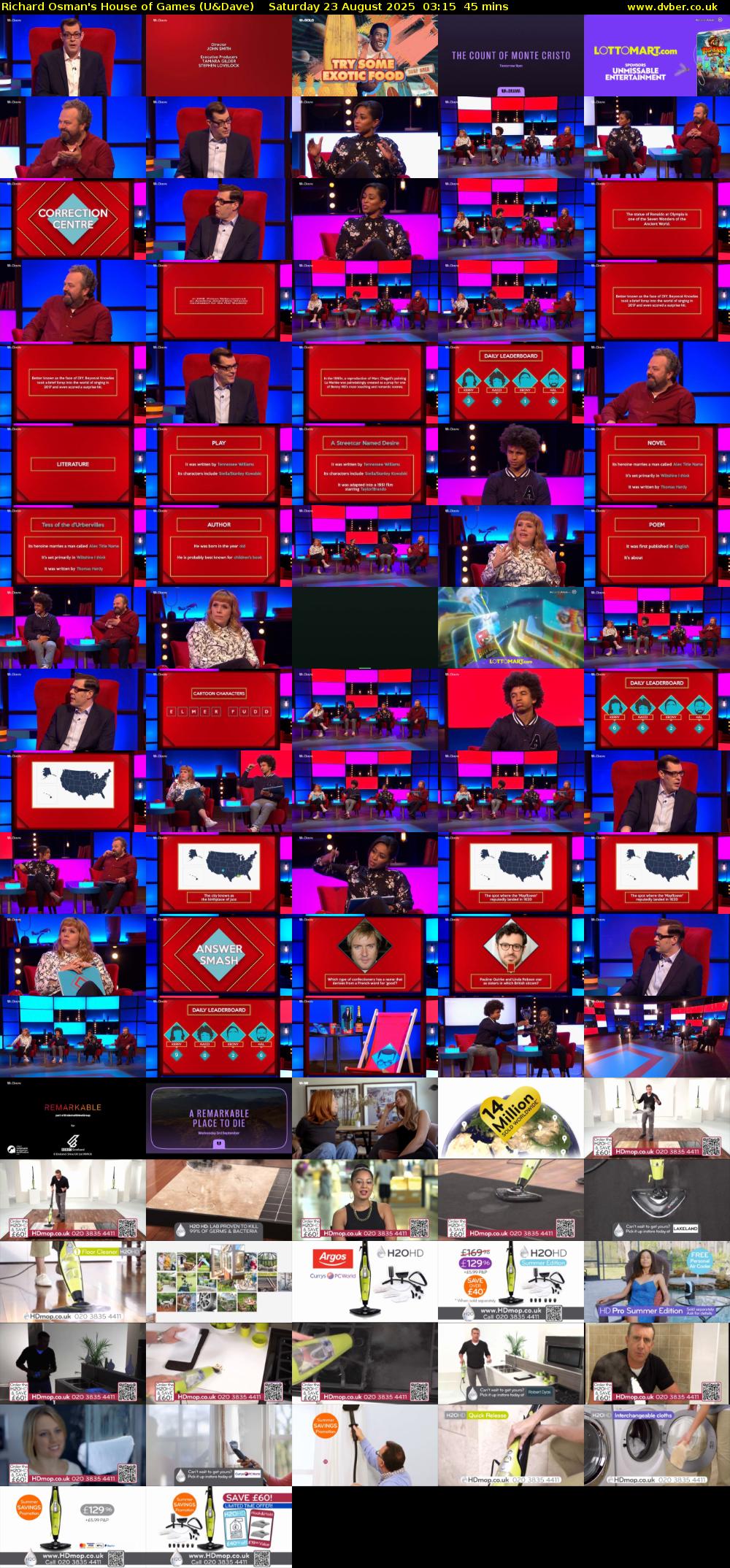 Richard Osman's House of Games (U&Dave) Saturday 23 August 2025 03:15 - 04:00