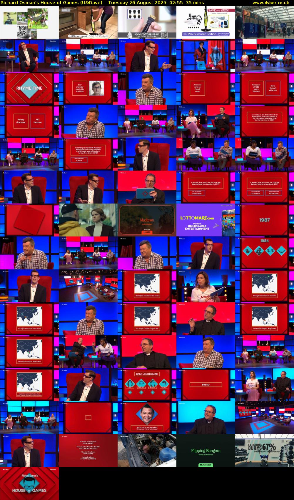 Richard Osman's House of Games (U&Dave) Tuesday 26 August 2025 02:55 - 03:30