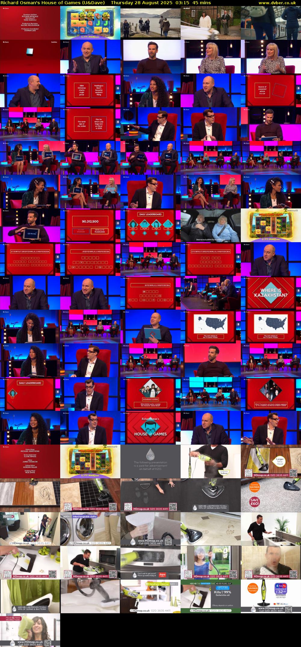 Richard Osman's House of Games (U&Dave) Thursday 28 August 2025 03:15 - 04:00