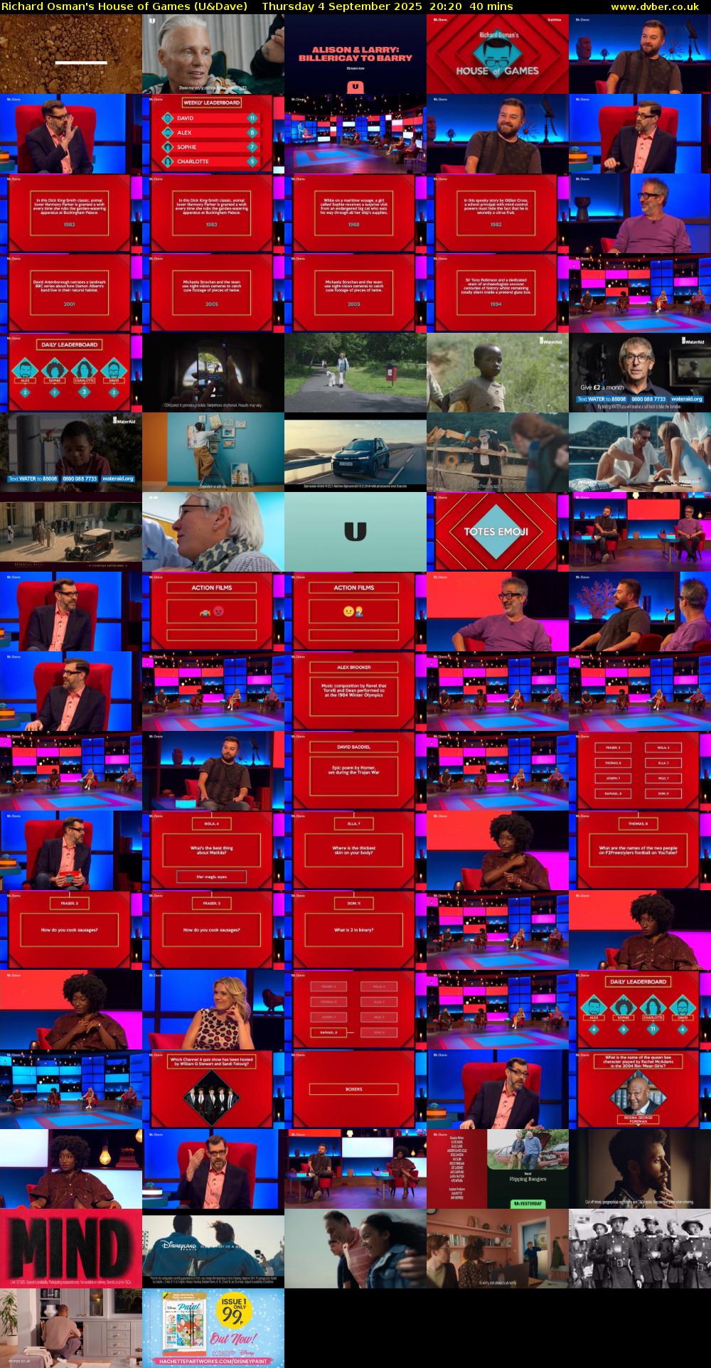 Richard Osman's House of Games (U&Dave) Thursday 4 September 2025 20:20 - 21:00