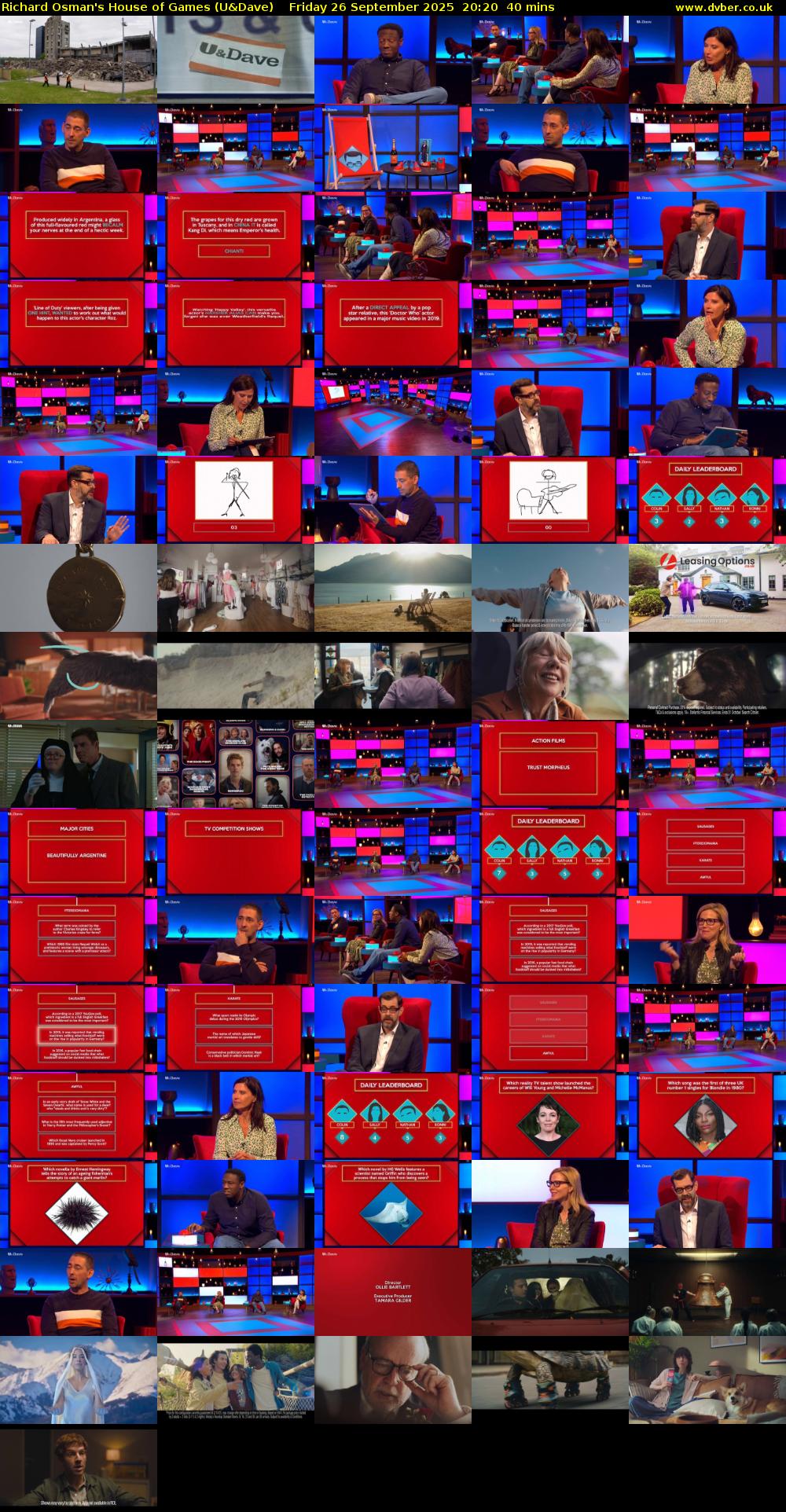 Richard Osman's House of Games (U&Dave) Friday 26 September 2025 20:20 - 21:00
