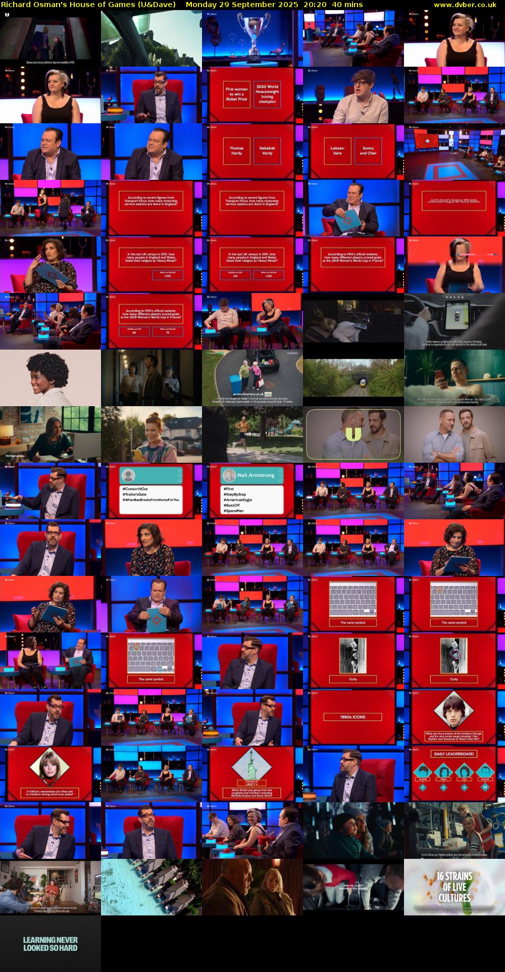 Richard Osman's House of Games (U&Dave) Monday 29 September 2025 20:20 - 21:00
