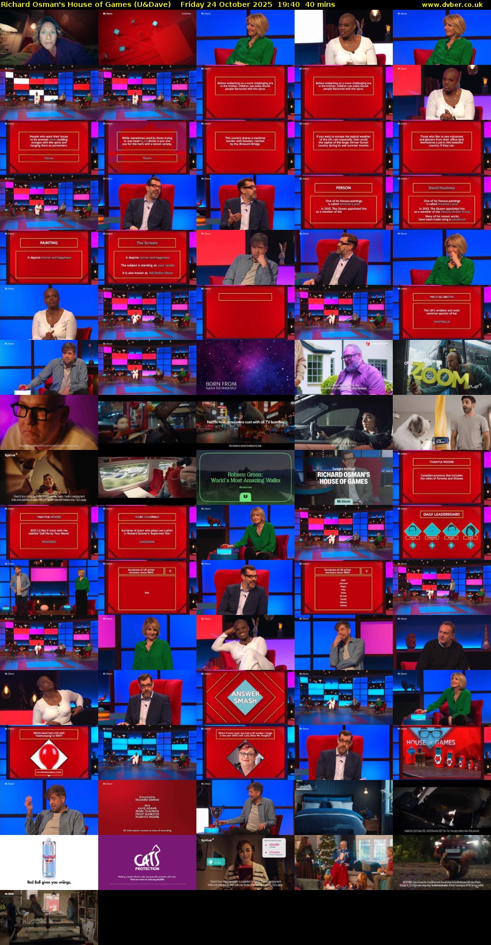 Richard Osman's House of Games (U&Dave) Friday 24 October 2025 19:40 - 20:20