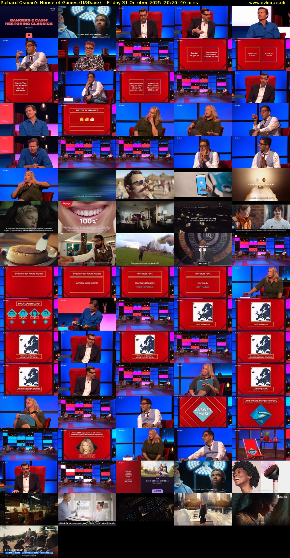 Richard Osman's House of Games (U&Dave) Friday 31 October 2025 20:20 - 21:00