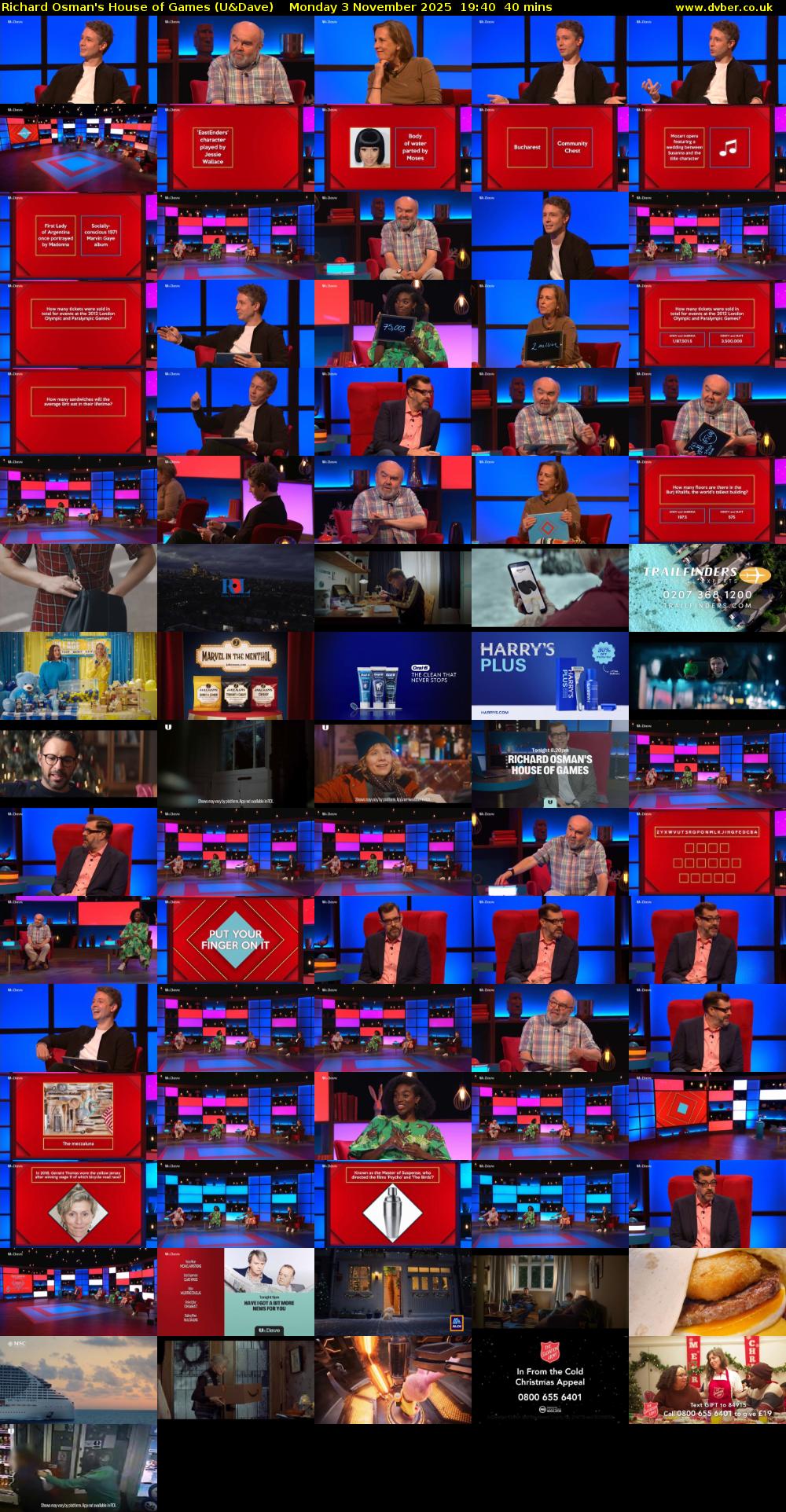 Richard Osman's House of Games (U&Dave) Monday 3 November 2025 19:40 - 20:20