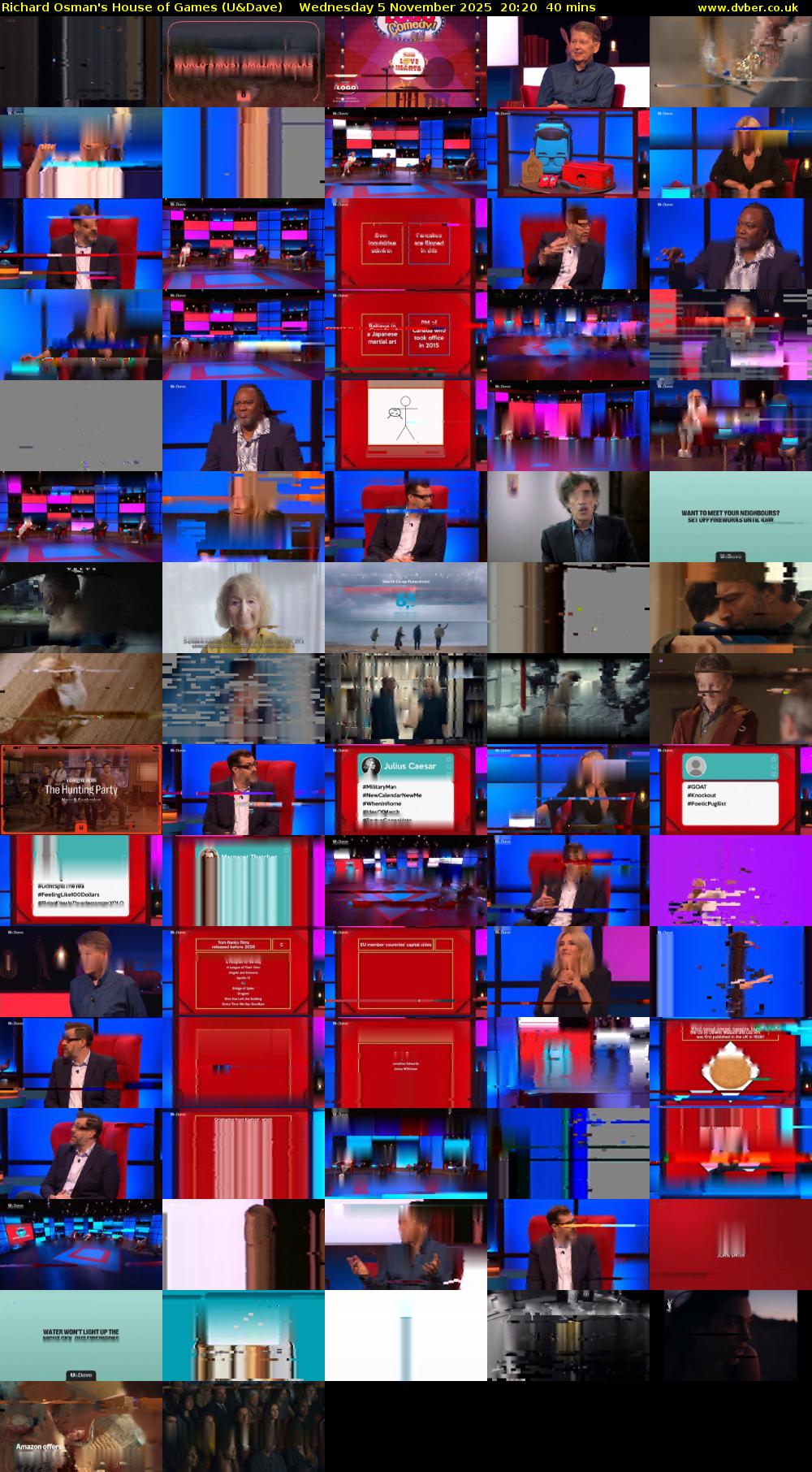 Richard Osman's House of Games (U&Dave) Wednesday 5 November 2025 20:20 - 21:00