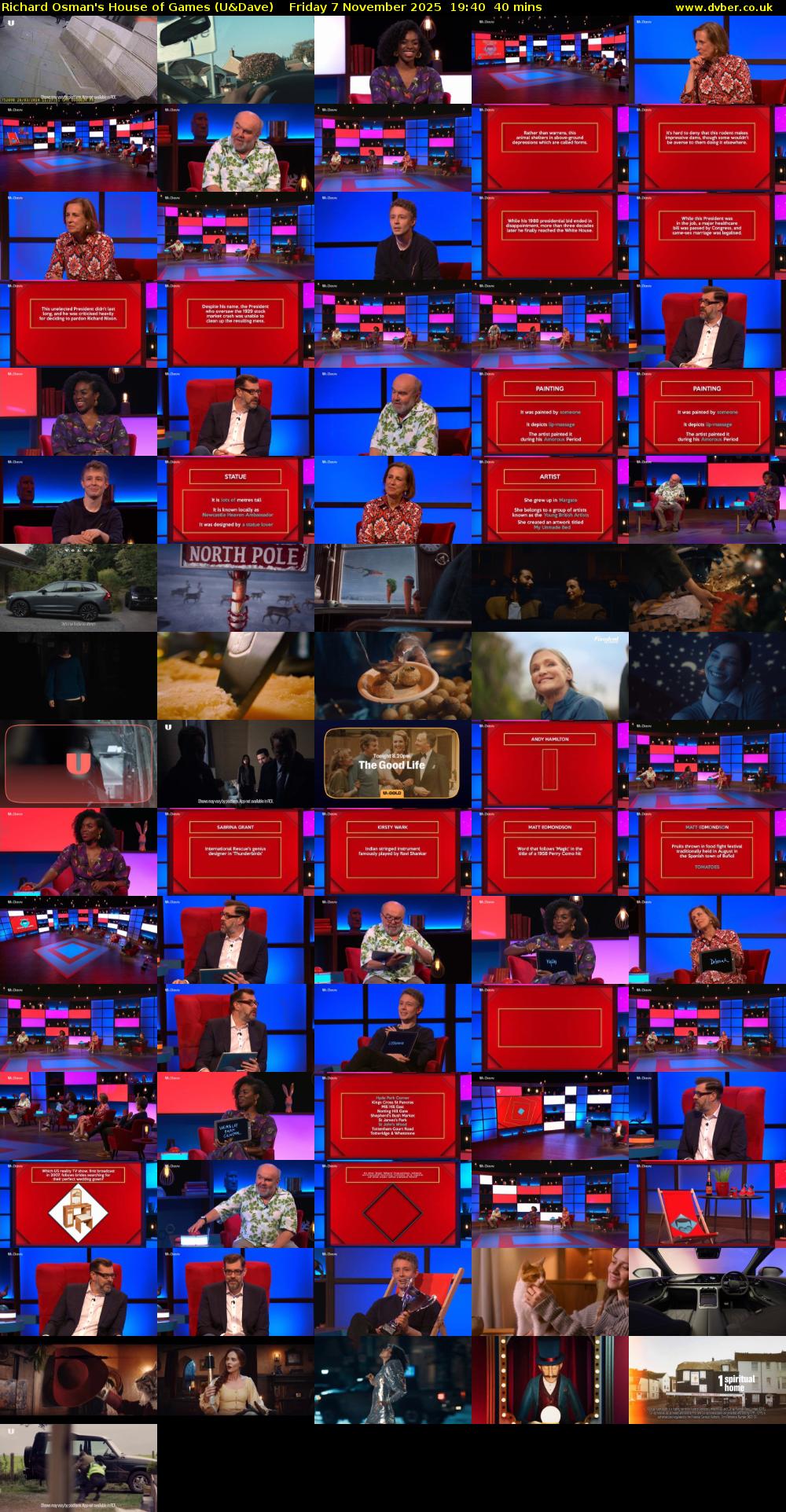 Richard Osman's House of Games (U&Dave) Friday 7 November 2025 19:40 - 20:20